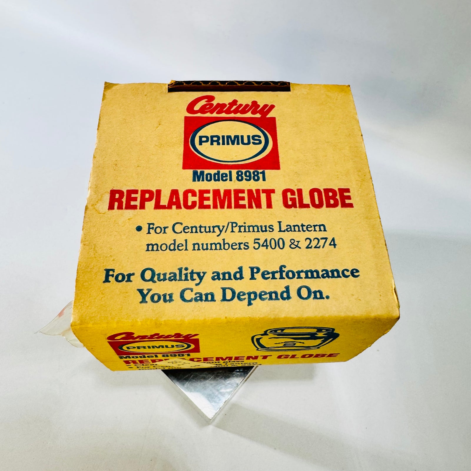 Century Primus Model 8981 Replacement Globe with Two Mantle Packs