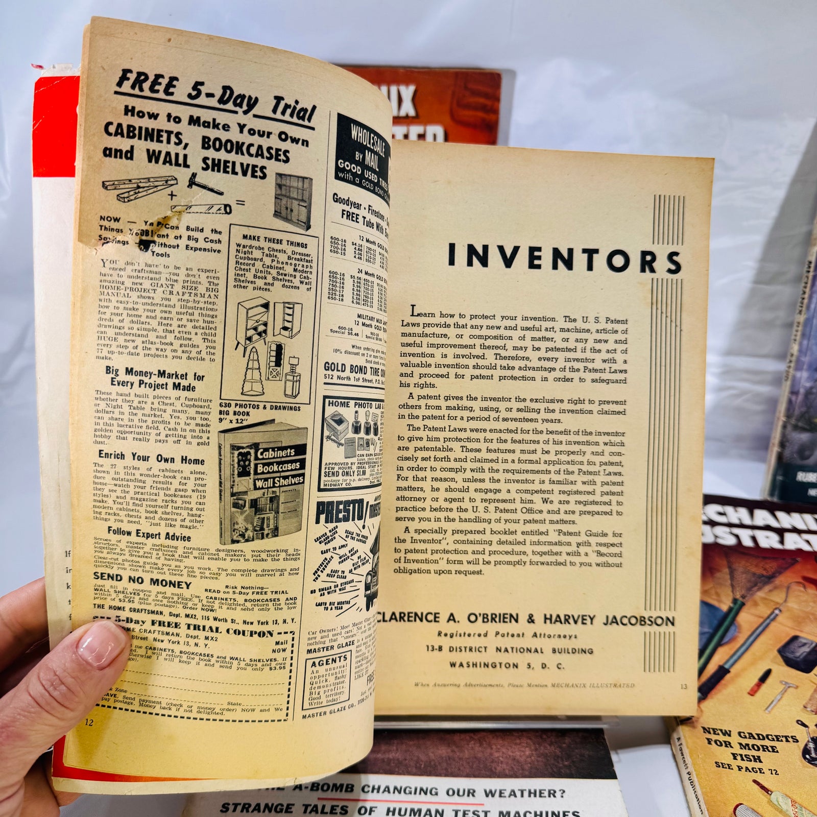 Set of 5 Vintage Mechanix Illustrated Magazines (1946–1953) by Fawcett Publications