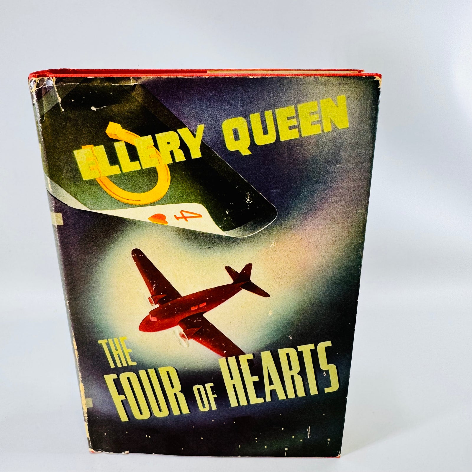 The Four of Hearts by Ellery Queen Grosset & Dunlap Madison Square Hardcover with Dust Jacket