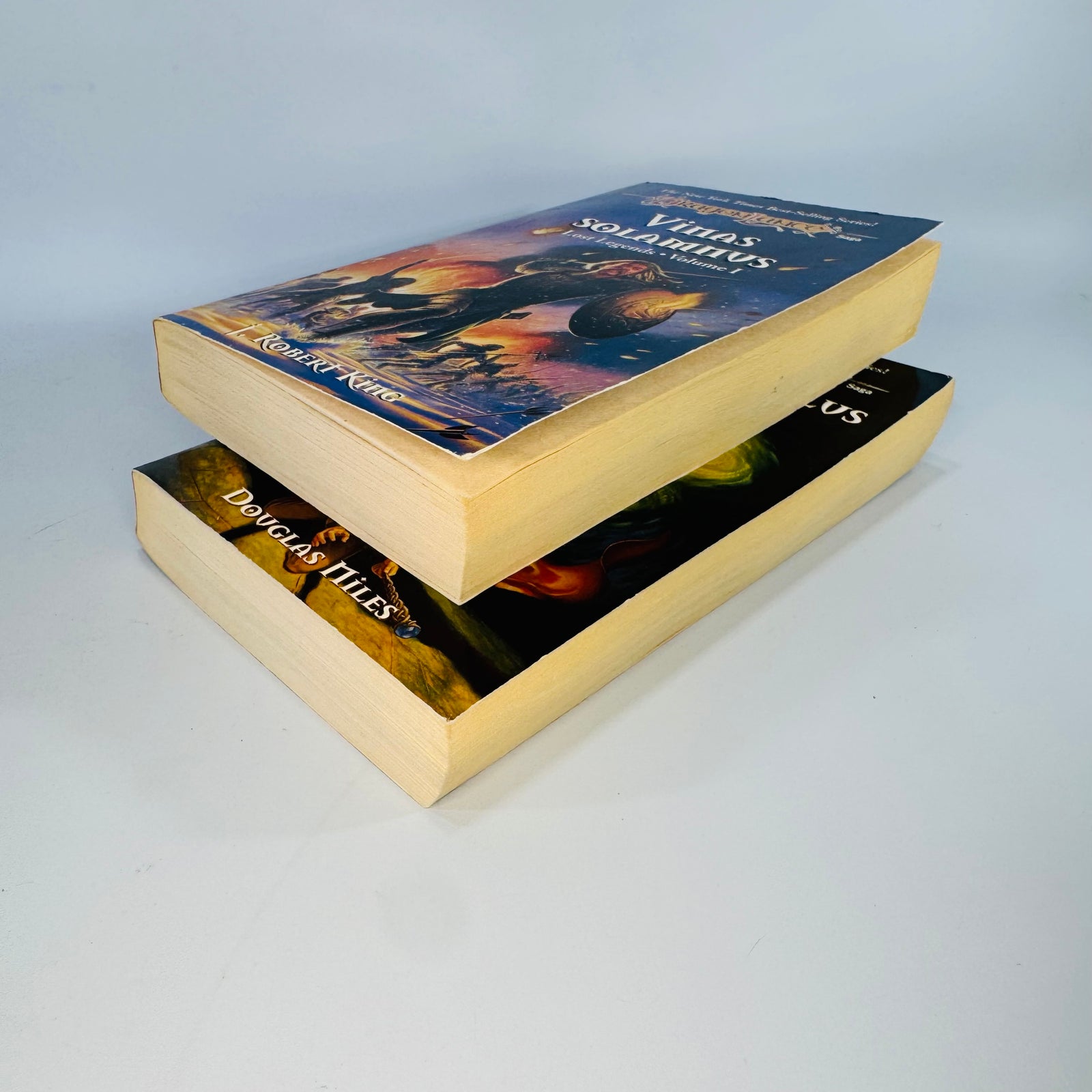 Dragonlance Fantasy Paperback Set — Lost Legends Volumes I–II (1997) — J. Robert King & Douglas Niles | Vinas Solamnus, Fistandantilus Reborn, Fantasy Adventure