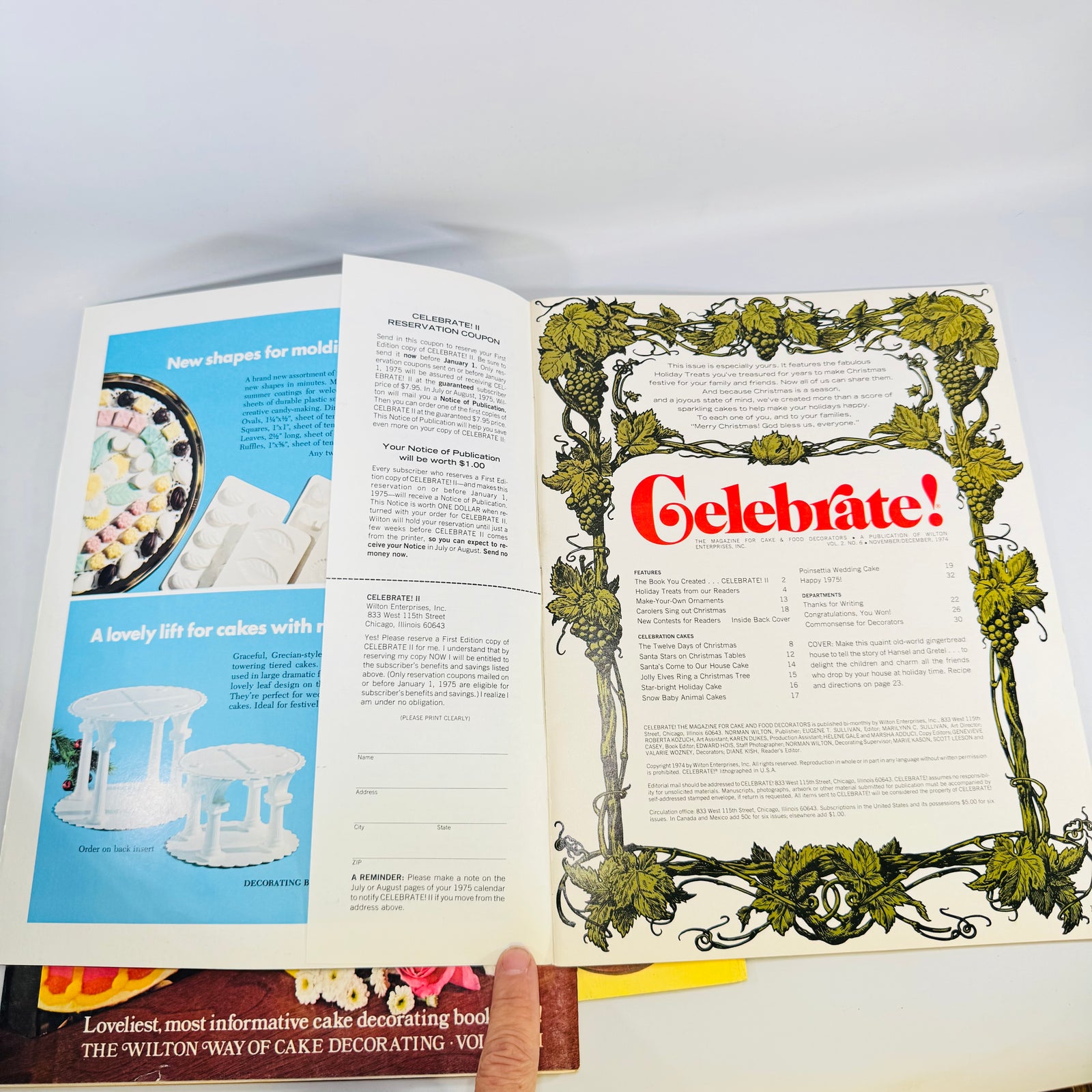 Celebrate! Wilton Magazine Lot 1974 Jul/Aug Sep/Oct Nov/Dec Cake Decorating