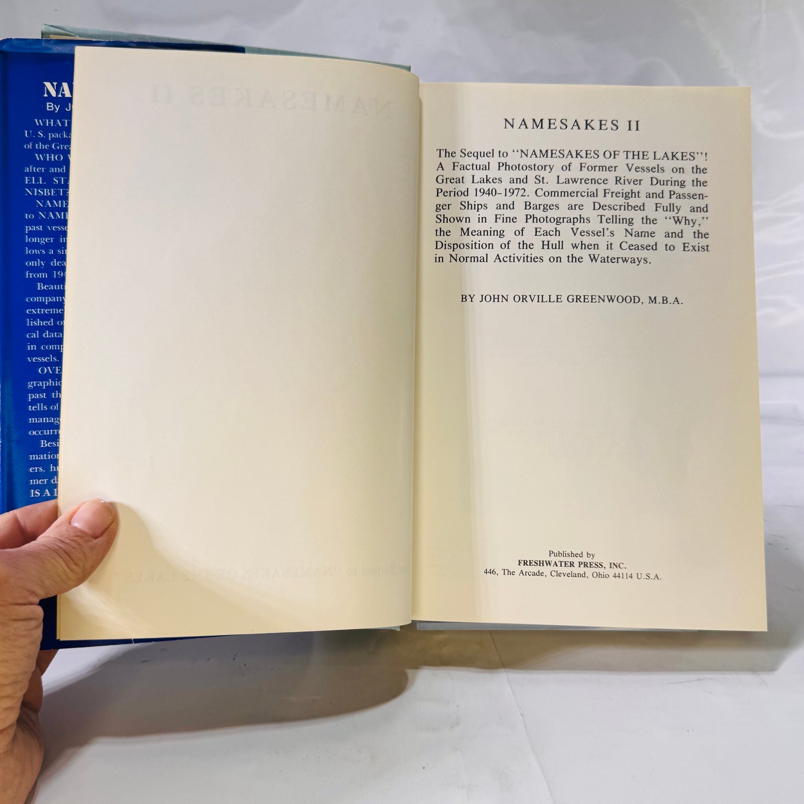 Namesakes of the Lakes (1970) & Namesakes II (1973) by John Orville Greenwood