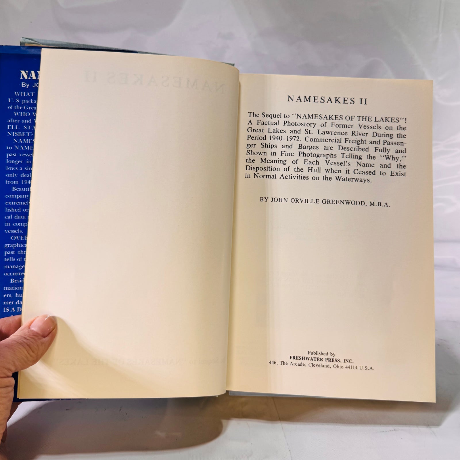 Namesakes of the Lakes (1970) & Namesakes II (1973) by John Orville Greenwood