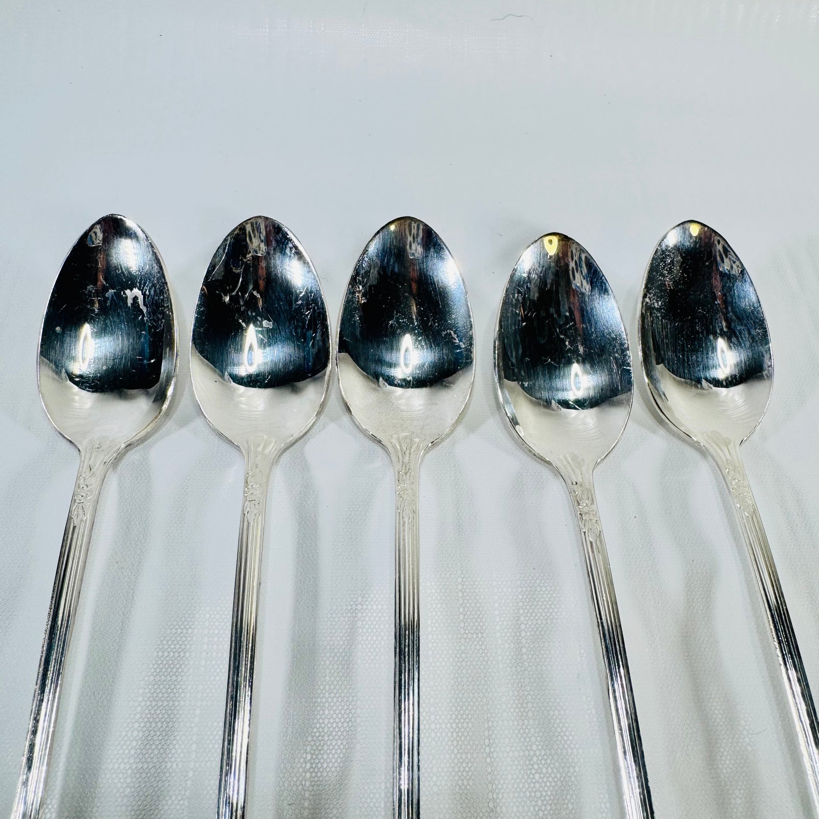 Silver Belle Iced Tea Spoons International Silver Set of 5