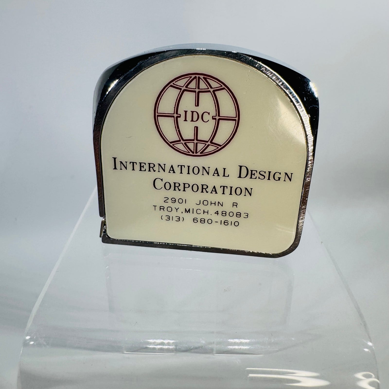 Vintage Lufkin Tape Measure IDC International Design Corporation Promotional Pocket Tape