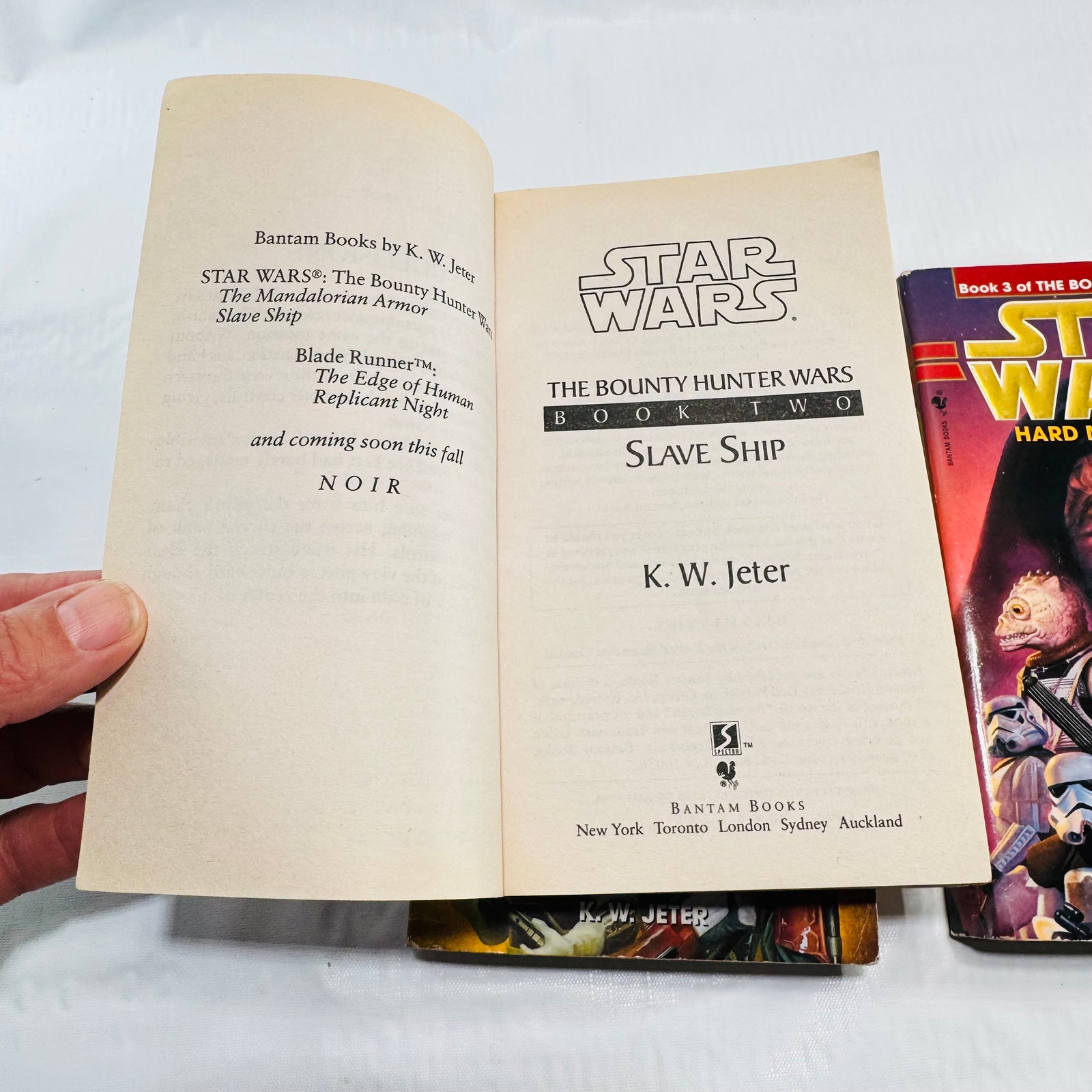 Star Wars The Bounty Hunter Wars Trilogy K. W. Jeter Paperback Lot