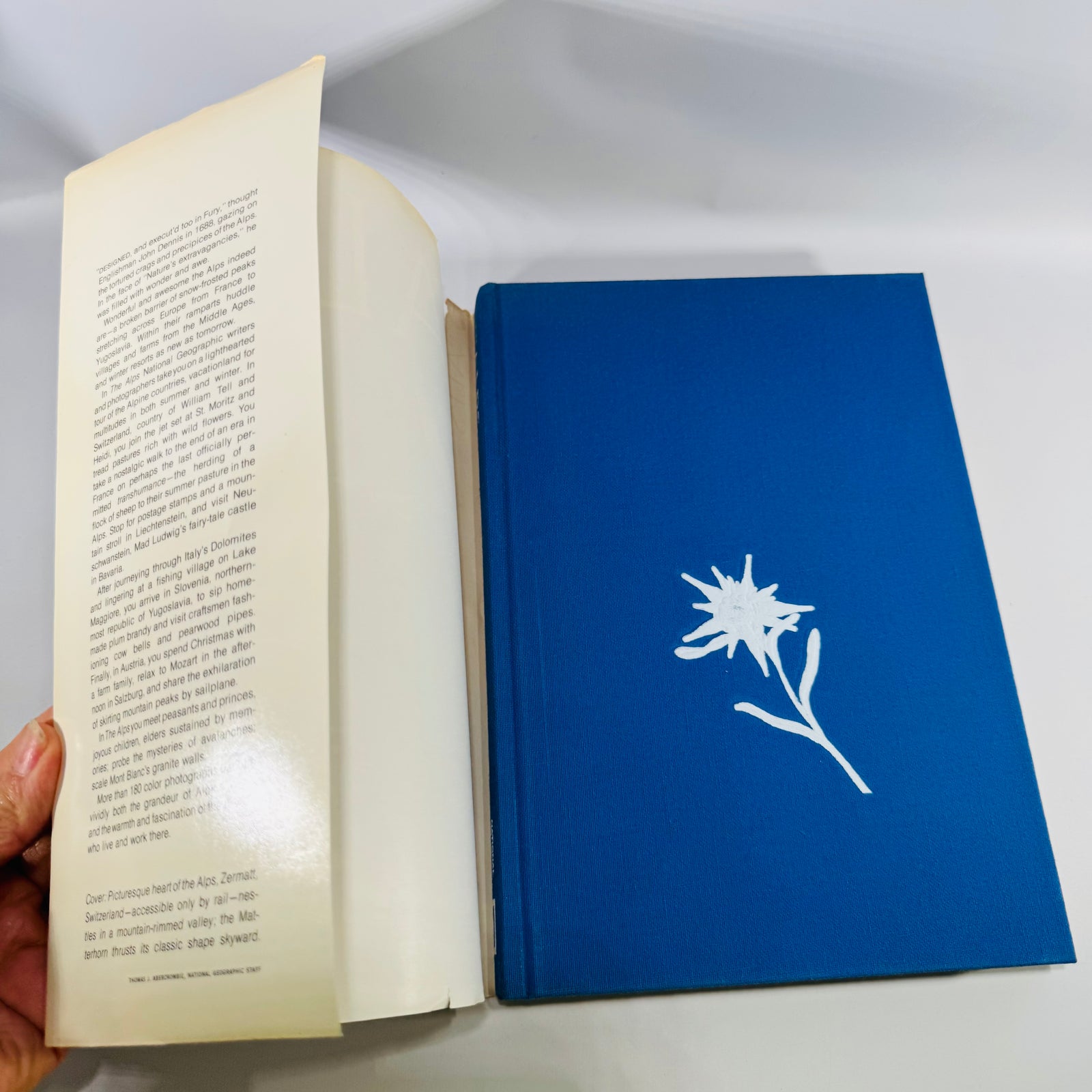National Geographic Alps Book Vintage 1973 Hardcover Travel Photography Book