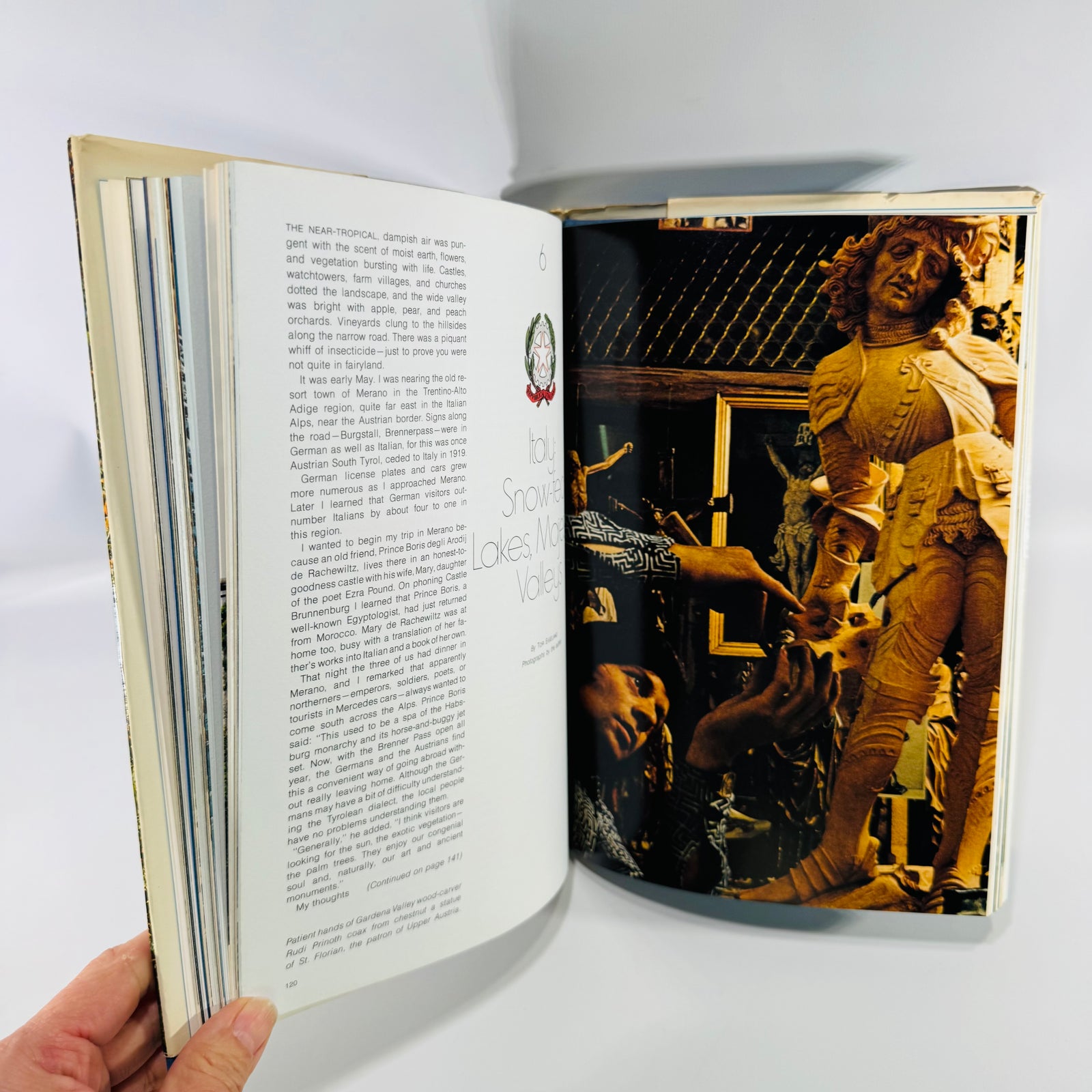National Geographic Alps Book Vintage 1973 Hardcover Travel Photography Book