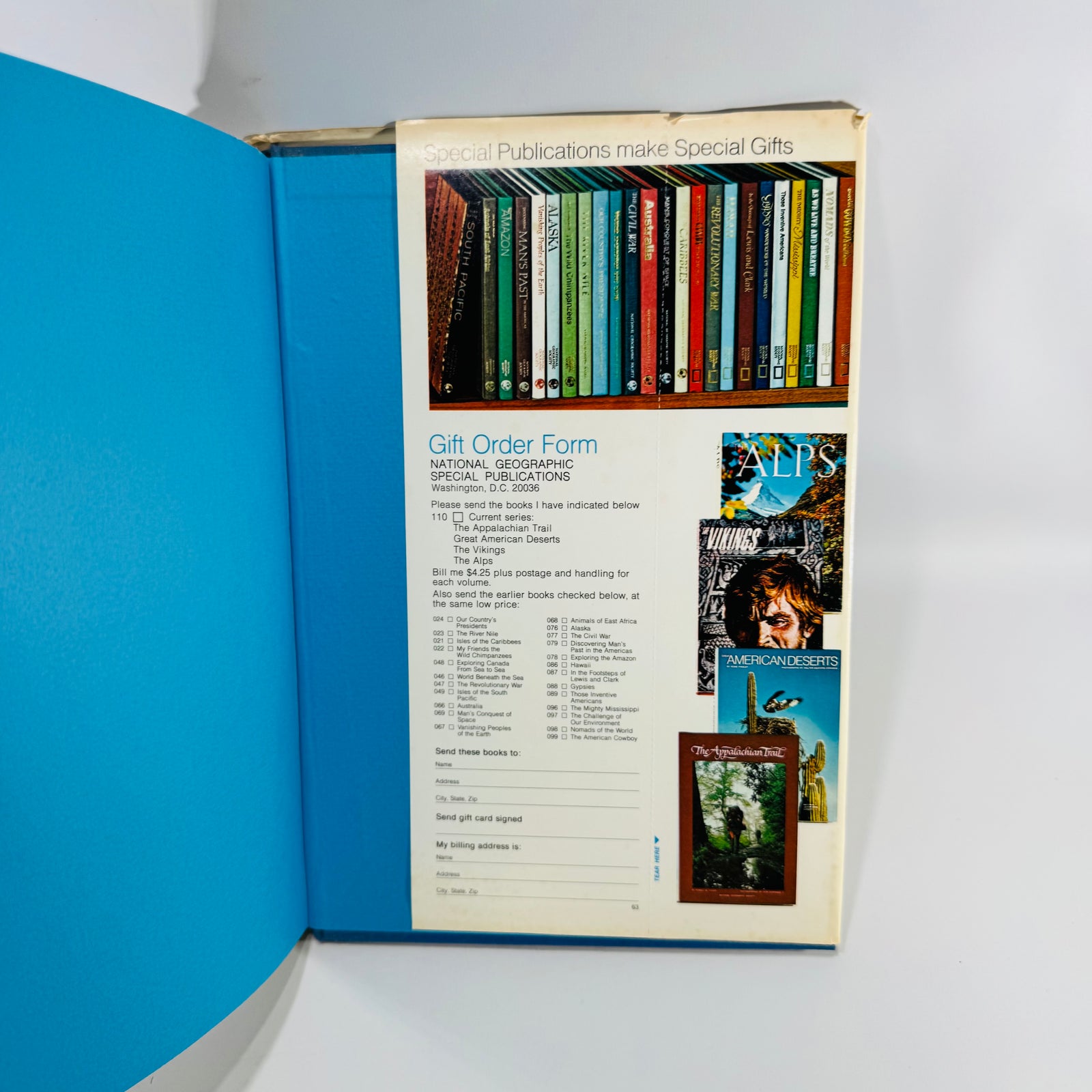 National Geographic Alps Book Vintage 1973 Hardcover Travel Photography Book