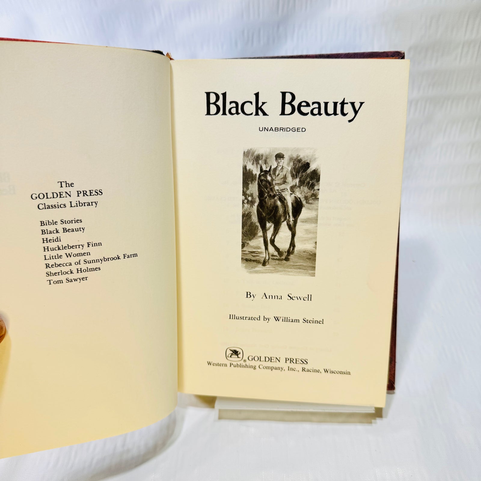 Black Beauty by Anna Sewell 1965 Golden Press Illustrated Hardcover