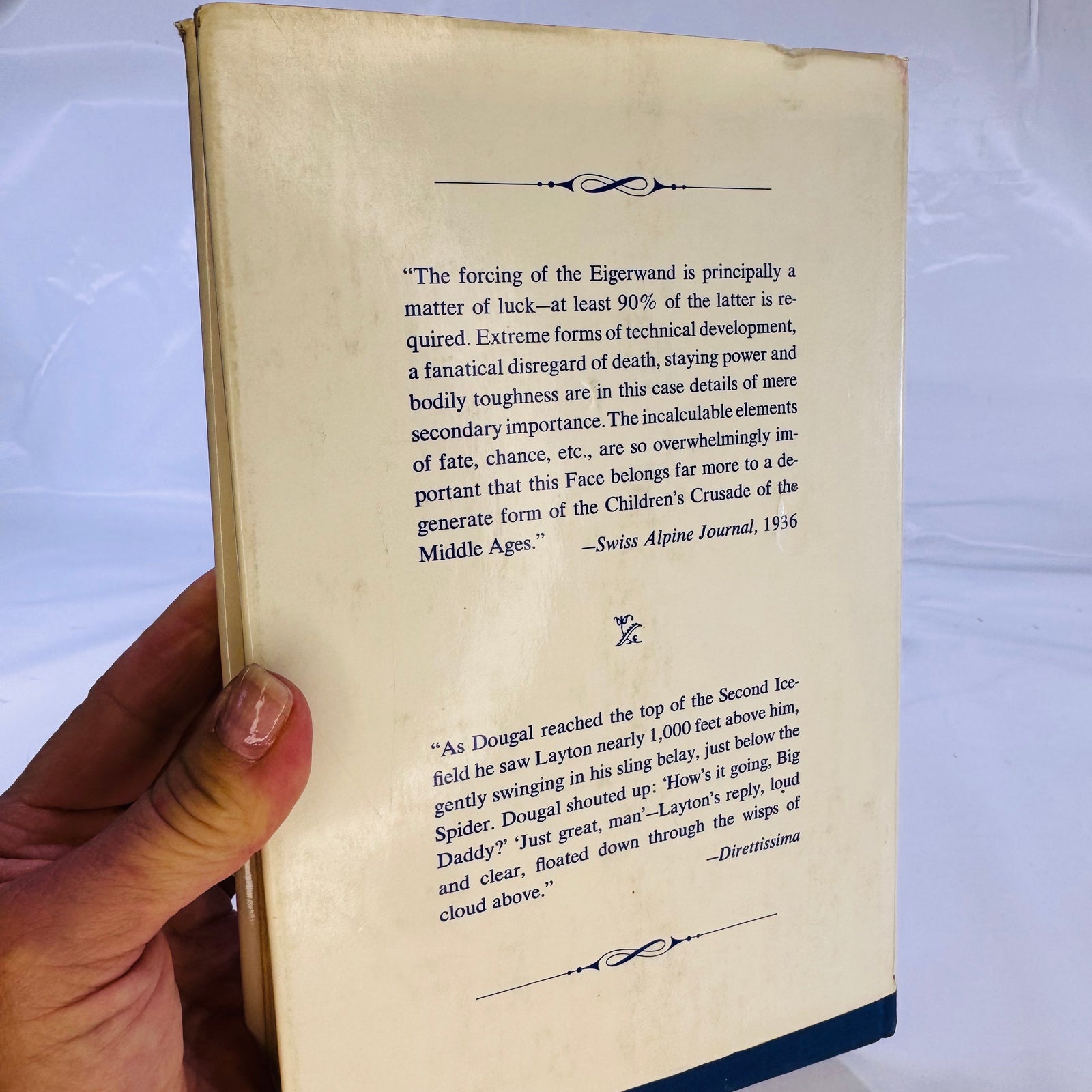 Direttissima: The Eiger Assault by Peter Gillman and Dougal Haston (1966), Hardcover with Dust Jacket
