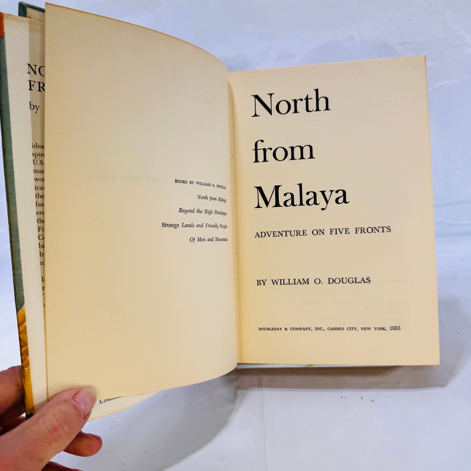 North from Malaya by William O. Douglas (1952), Hardcover with Dust Jacket