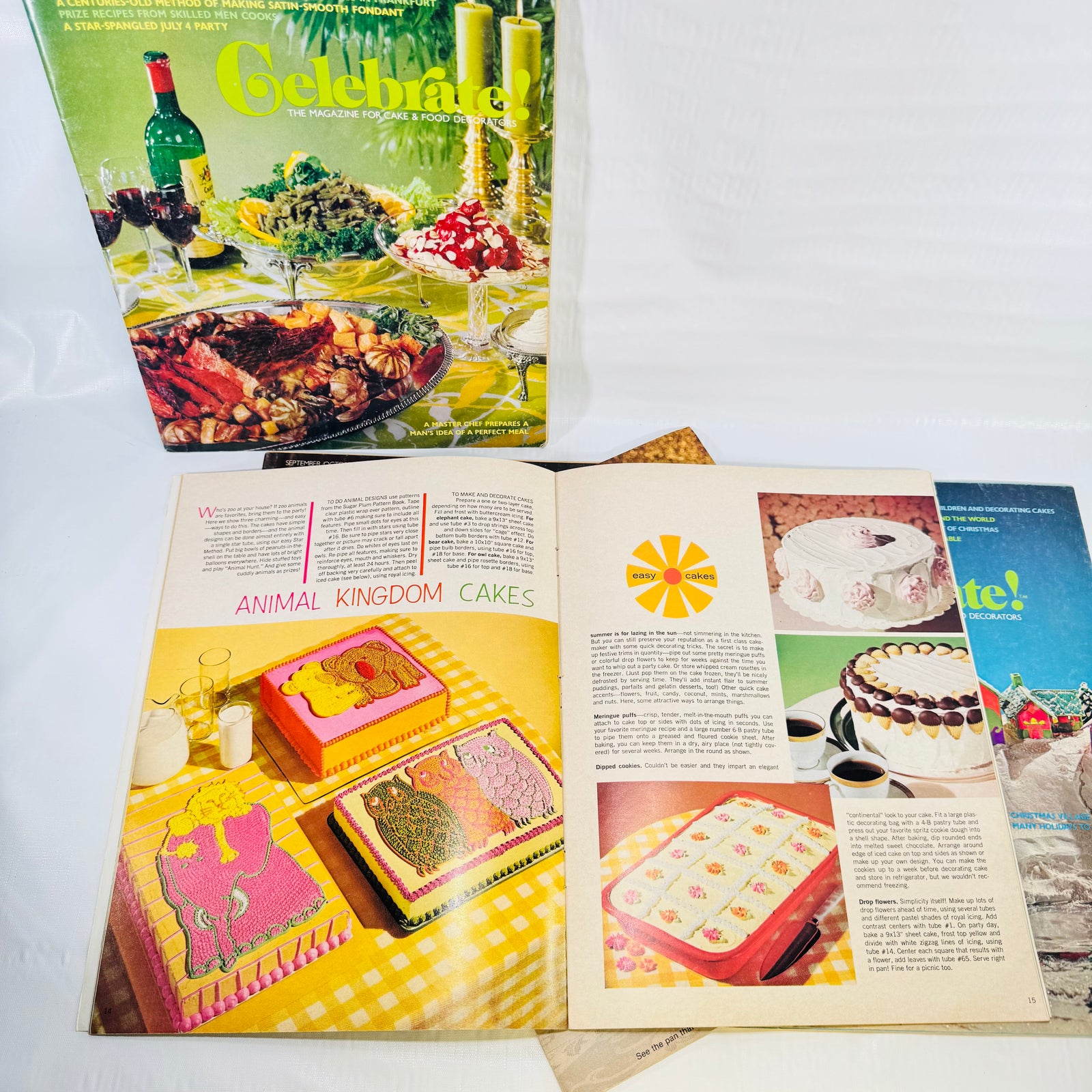 Wilton Celebrate! Magazine 1973 Lot of 5 Cake Decorating Holiday Issues