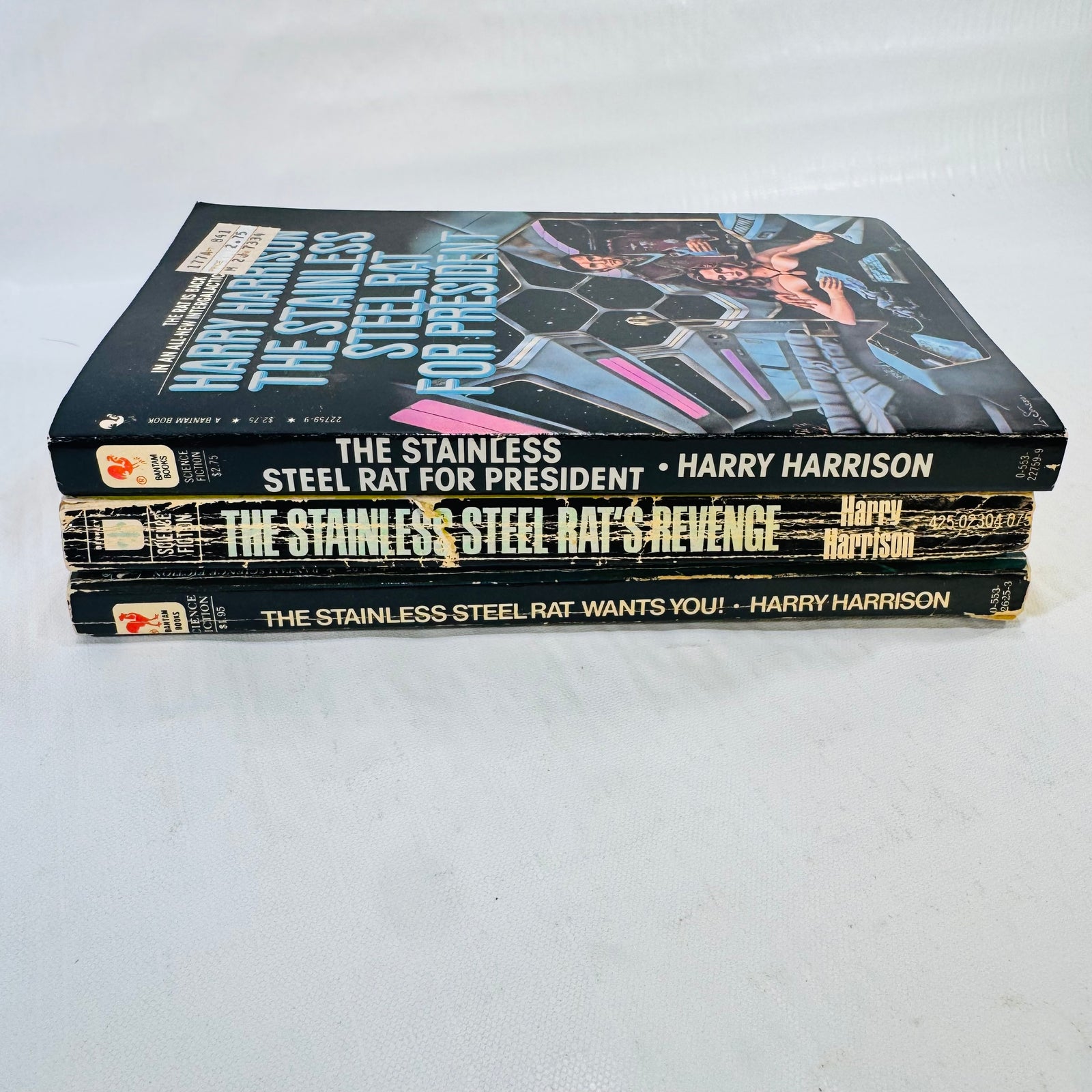 Harry Harrison Stainless Steel Rat Lot of 3 Vintage Science Fiction Paperbacks