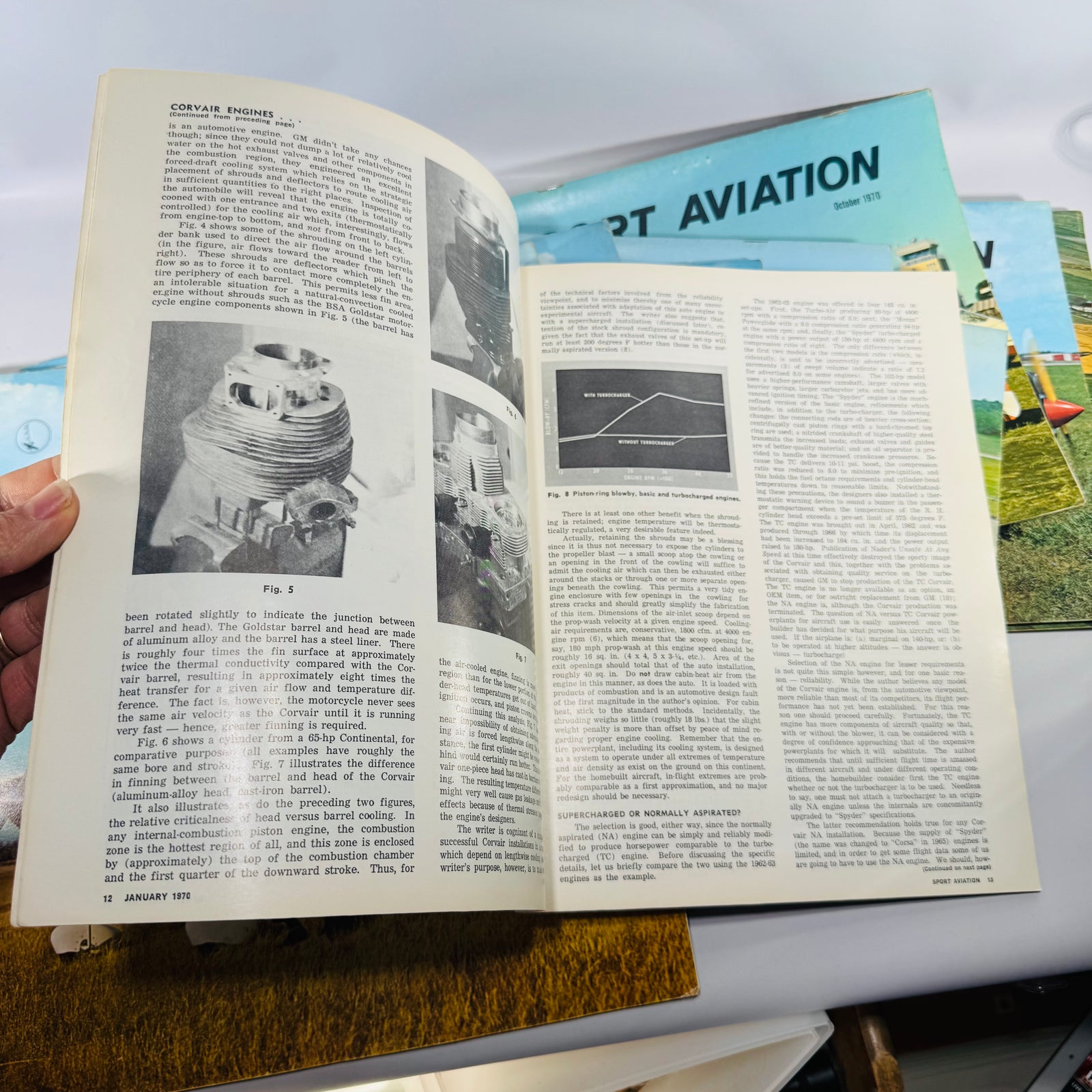 Sport Aviation Magazine Bundle 1970 Complete 12 Issue Vintage EAA Aviation Magazine Bundle