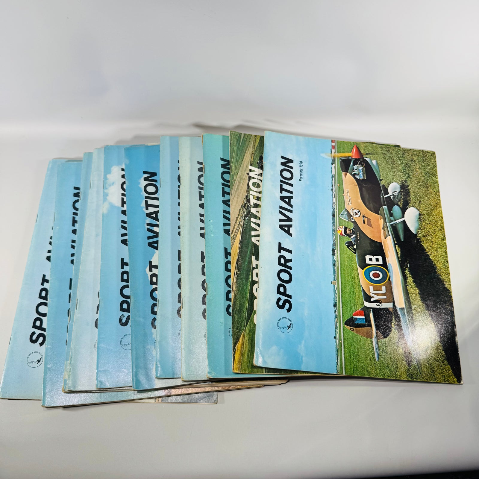 Sport Aviation Magazine Bundle 1970 Complete 12 Issue Vintage EAA Aviation Magazine Bundle
