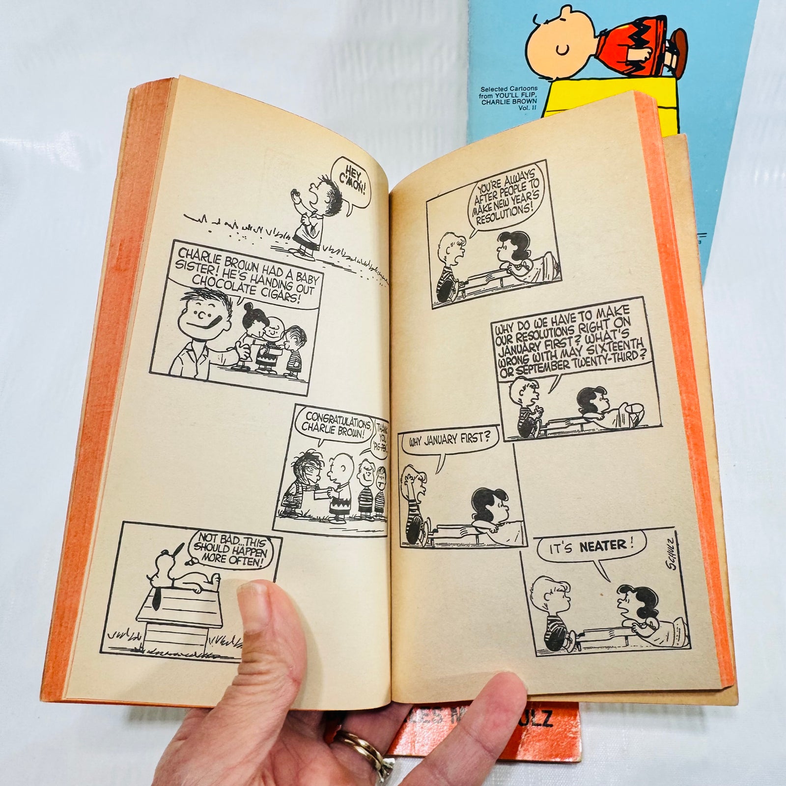 Charlie Brown Fawcett Crest 3 Book Lot, Charles M. Schulz Peanuts Paperbacks, 1969 to 1973