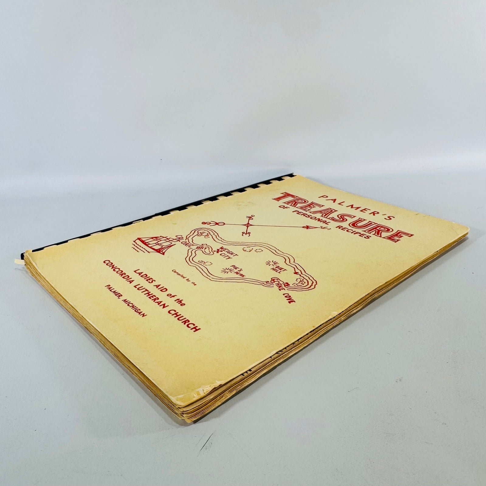 Vintage Church Cookbook Palmer Michigan Concordia Lutheran Church Recipe Book