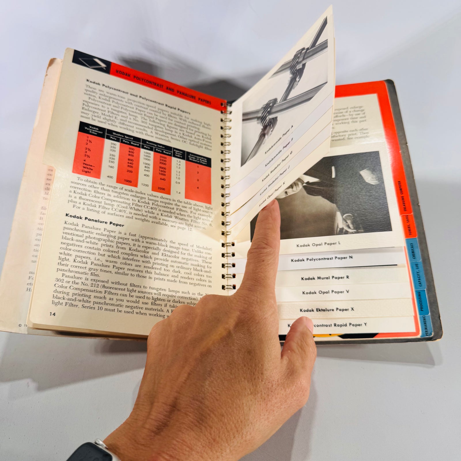 Kodak Master Darkroom Dataguide (1958) — Eastman Kodak Company | Spiral-Bound, Calculators, Photography Manual Darkroom Guide