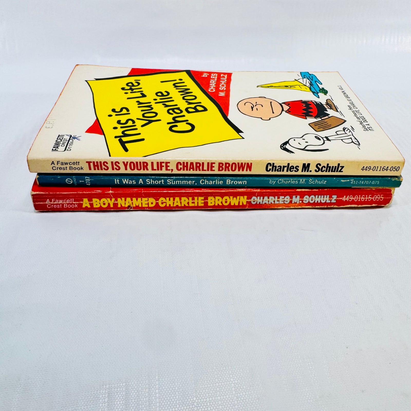 A Boy Named Charlie Brown, It Was a Short Summer & This Is Your Life Peanuts Lot of 3 by Charles M. Schulz