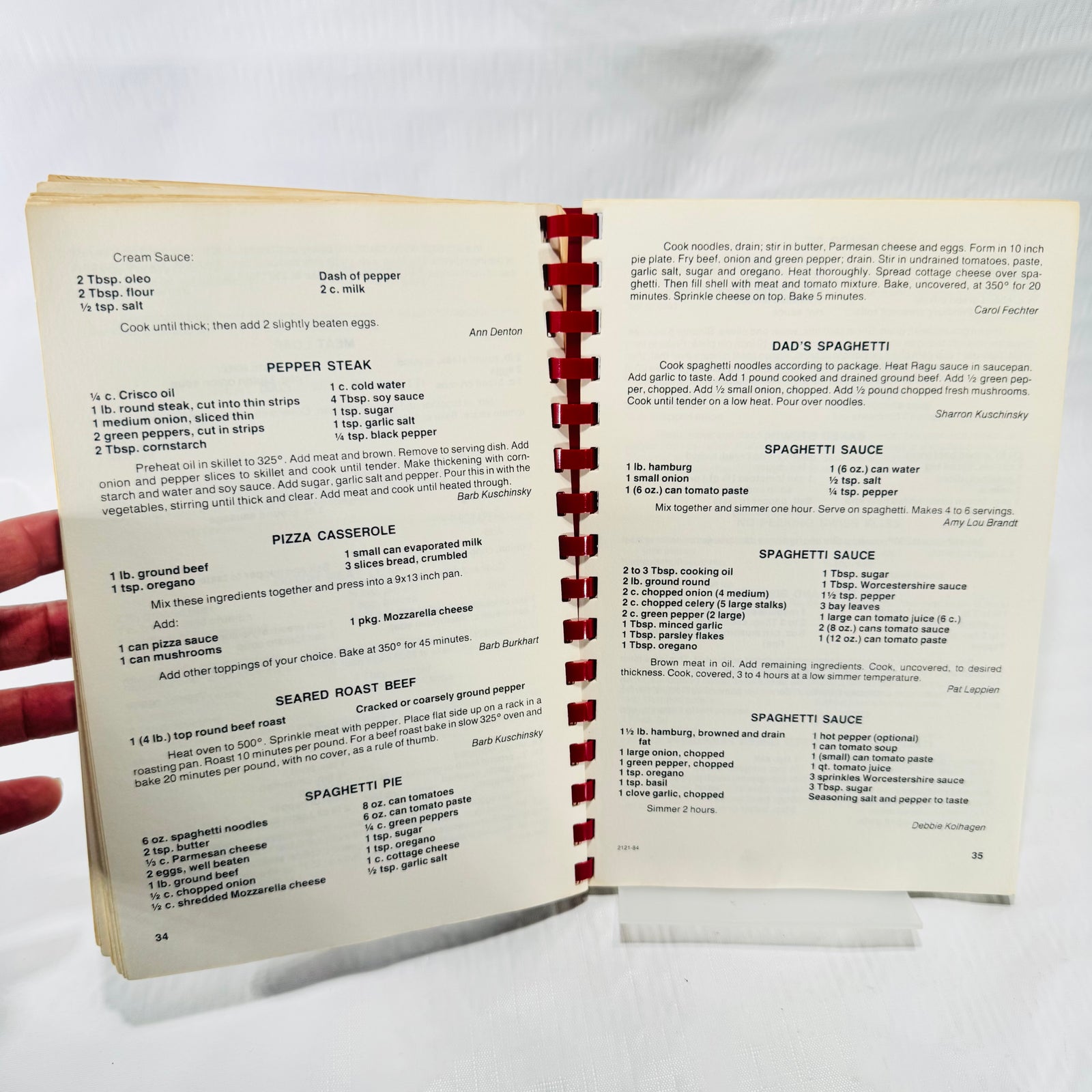 Grace Lutheran Church 75th Anniversary Cookbook, Saginaw Michigan 1985