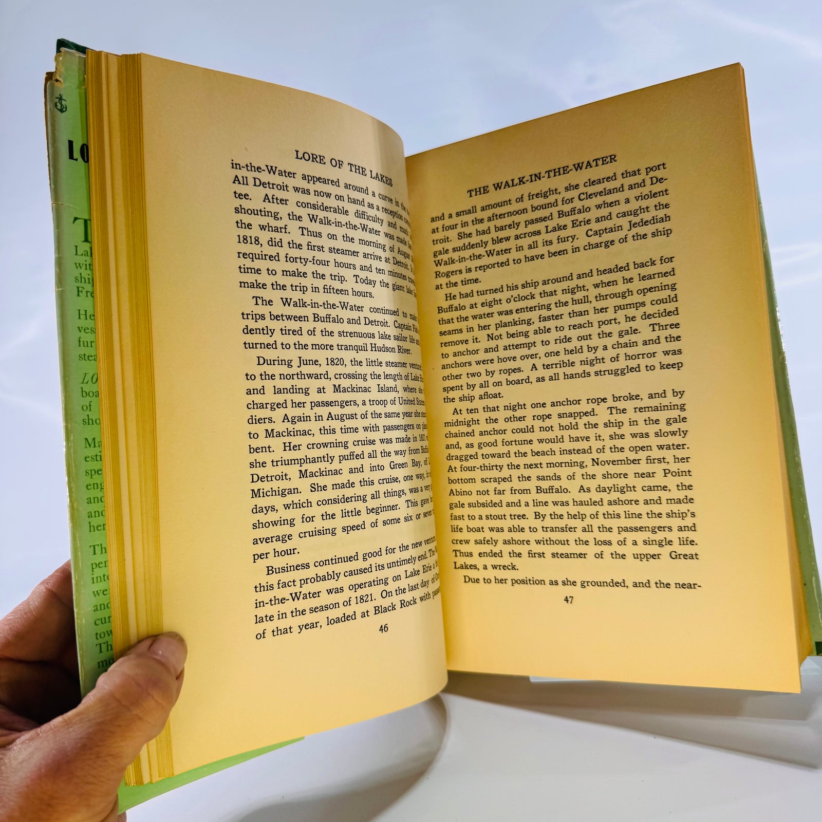 Lore of the Lakes Told in Story and Picture by Dana Thomas Bowen (1940), Fresh Water Press, Hardcover with Dust Jacket