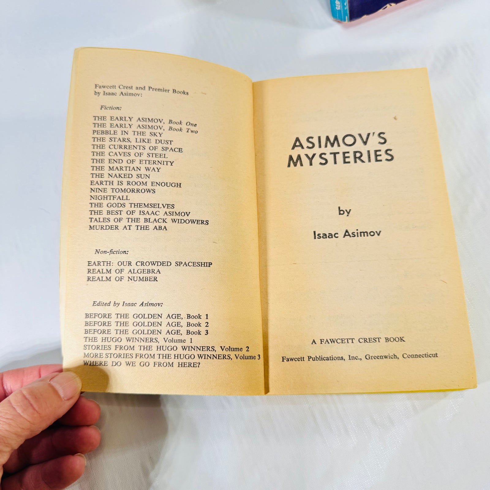 Asimov's Mysteries & Earth Is Room Enough by Isaac Asimov 2 Book Paperback Bundle