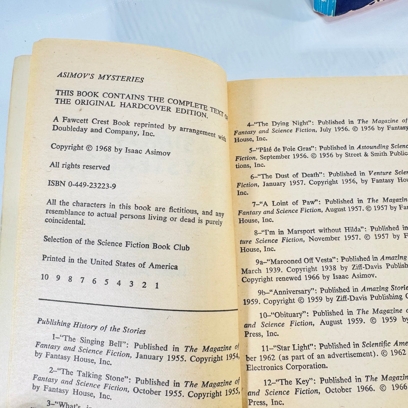 Asimov's Mysteries & Earth Is Room Enough by Isaac Asimov 2 Book Paperback Bundle