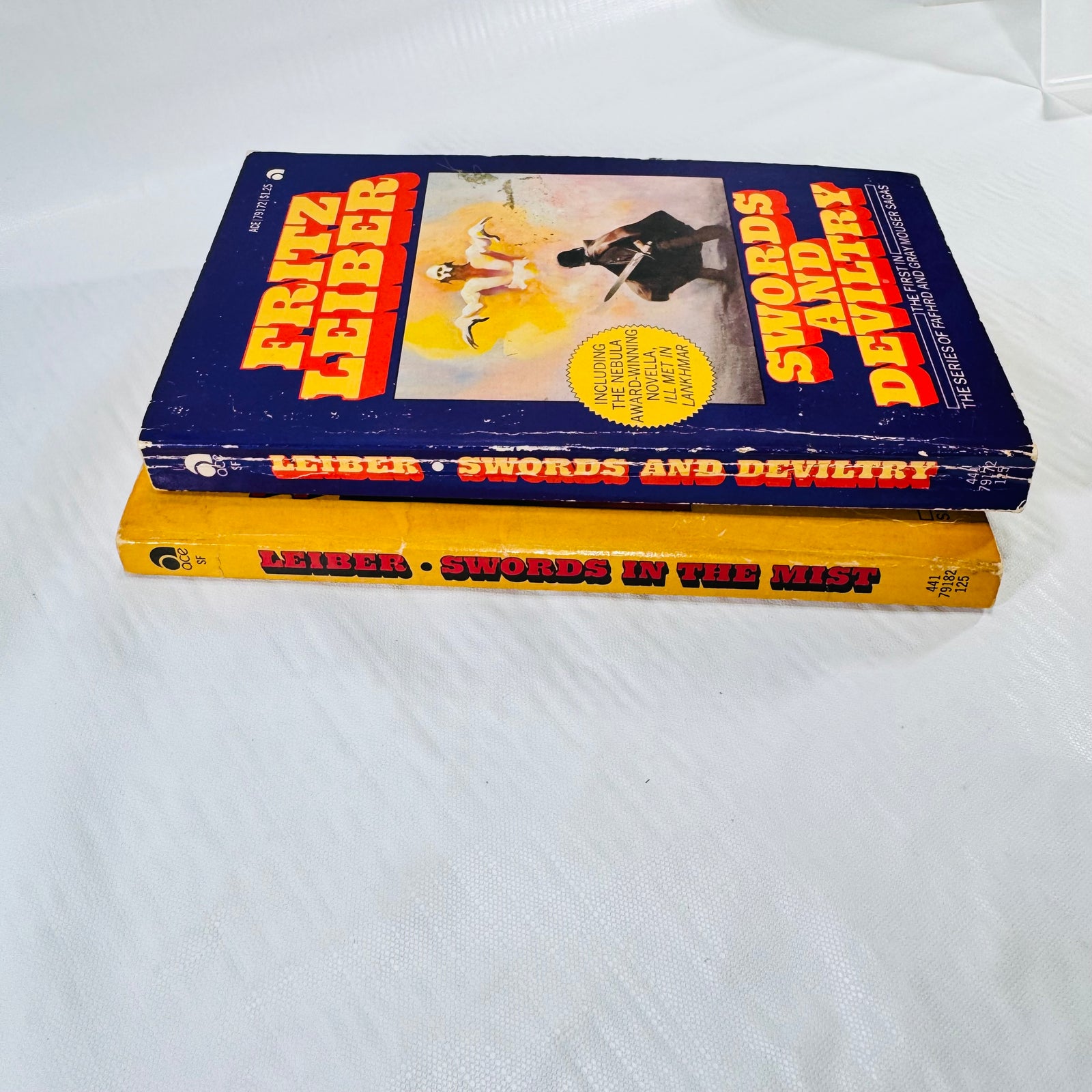 Swords and Deviltry & Swords in the Mist by Fritz Leiber 2 Book Ace Paperback Bundle