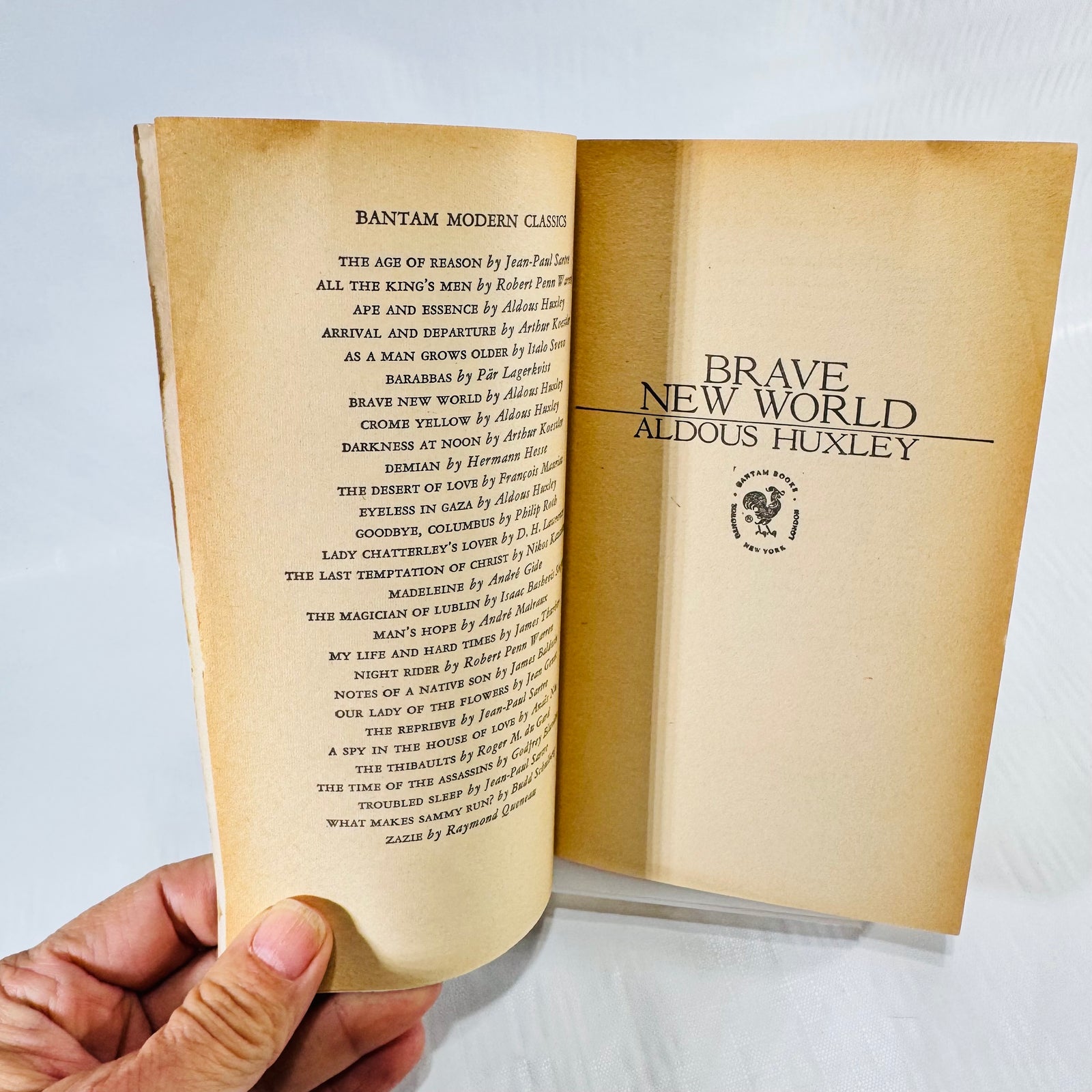 Brave New World by Aldous Huxley Bantam Modern Classic Paperback 45th Printing