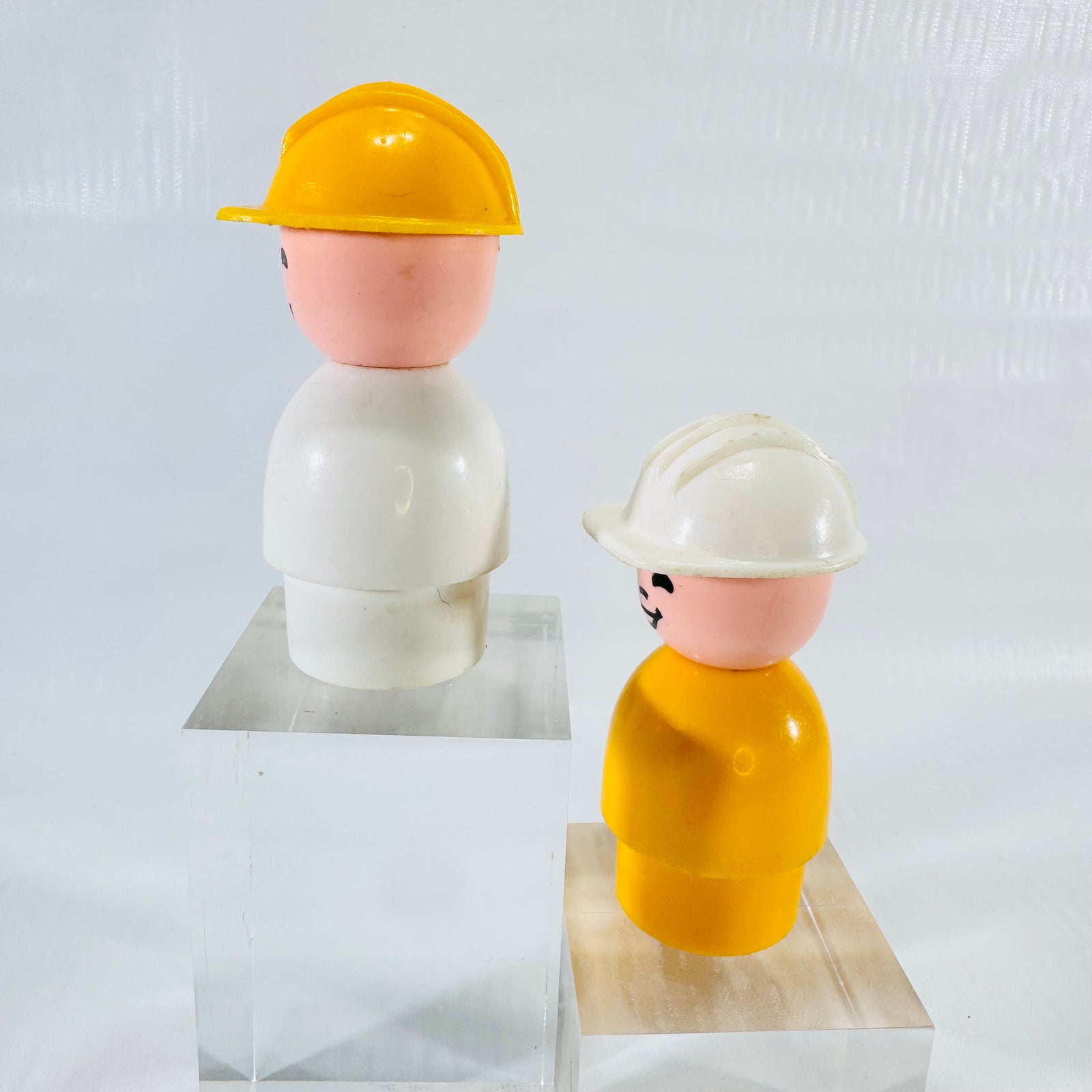 Fisher-Price Jumbo Little People Construction Workers Lot of 2 1970s to 1980s