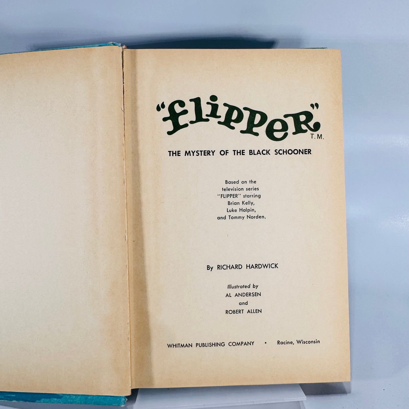 Children’s Adventure Fiction — Flipper: The Mystery of the Black Schooner (1966) — Richard Hardwick | Illustrated Whitman TV Tie-In, Children’s Adventure