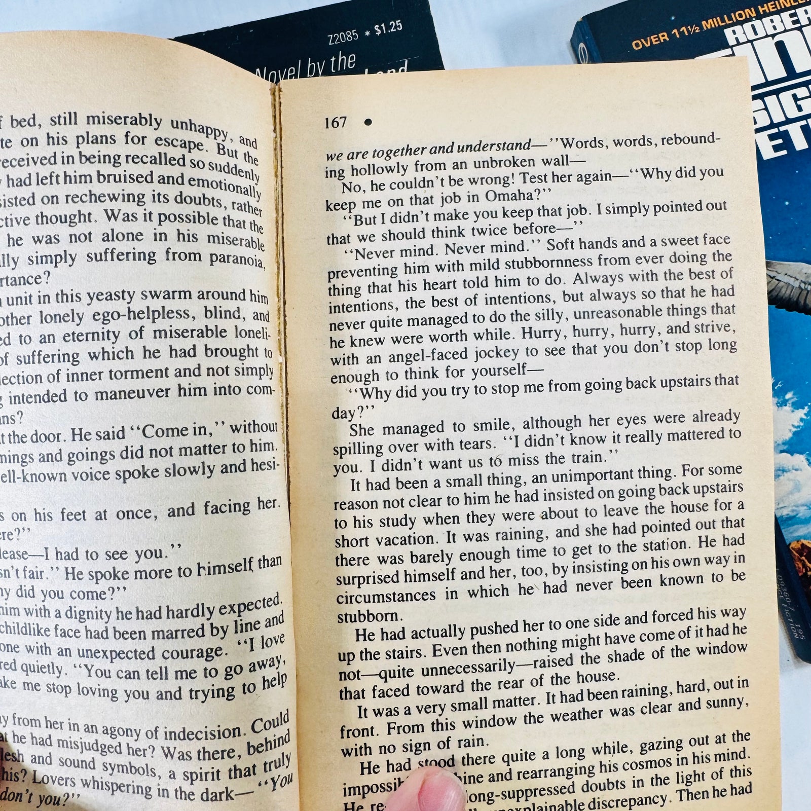 Stranger in a Strange Land Robert A. Heinlein 4 Paperback Bundle with I Will Fear No Evil, Jonathan Hoag, Assignment in Eternity
