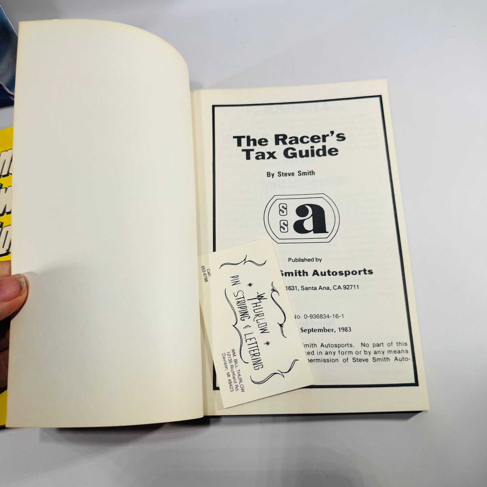 Vintage NASCAR Racing Reference Book Bundle — Speedweeks ’86, National Speedway Directory & The Racer’s Tax Guide
