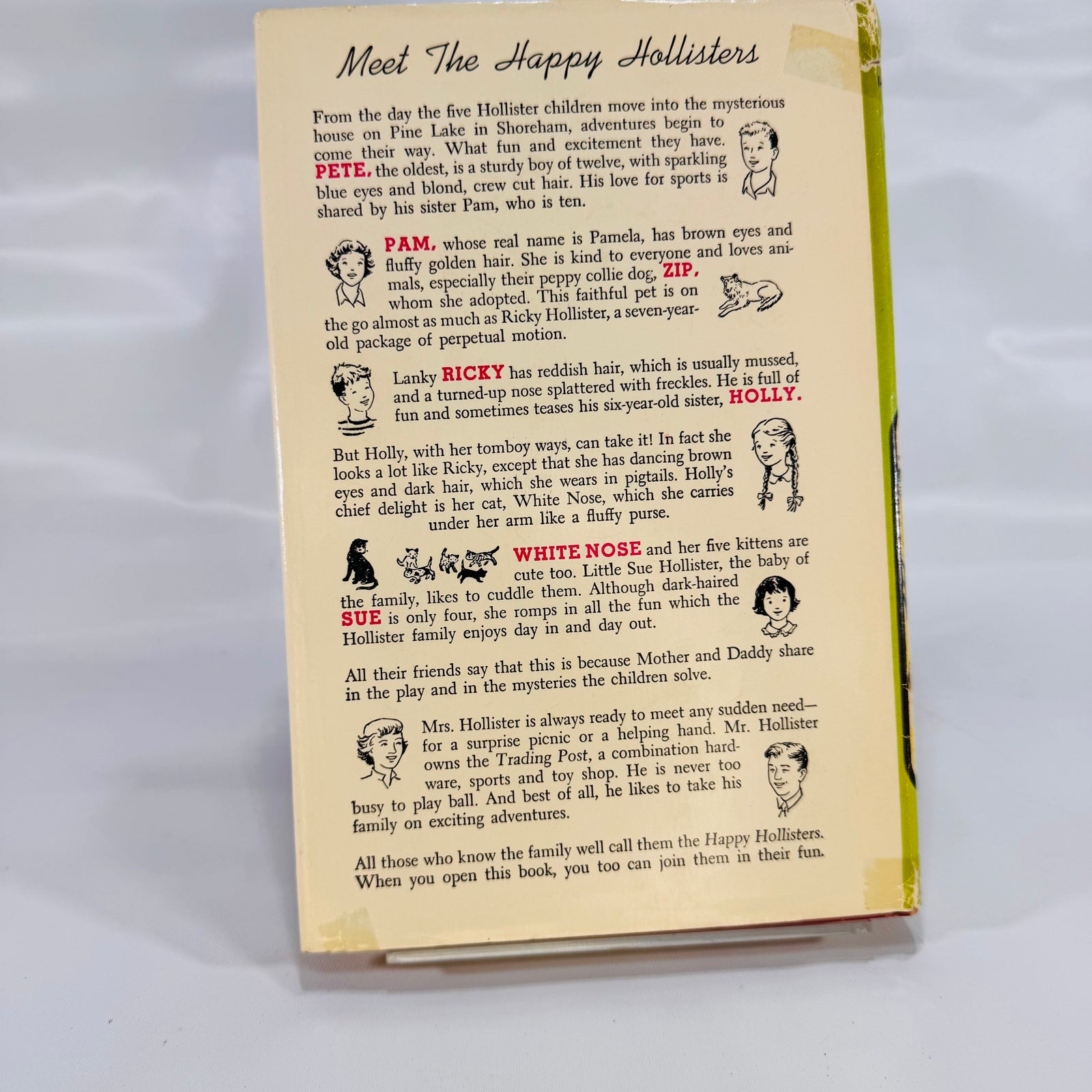 The Happy Hollisters and the Mystery at Mission Town by Jerry West (1961), Doubleday & Company Inc., Hardcover with Dust Jacket