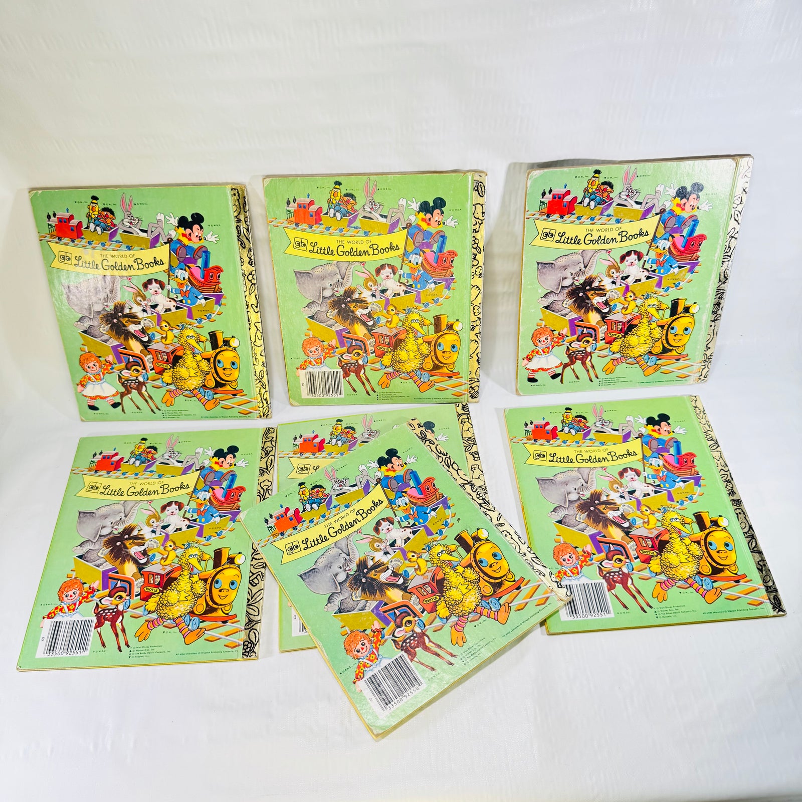 Little Golden Books Bundle of 7 Vintage Disney Sesame Street Bugs Bunny and More