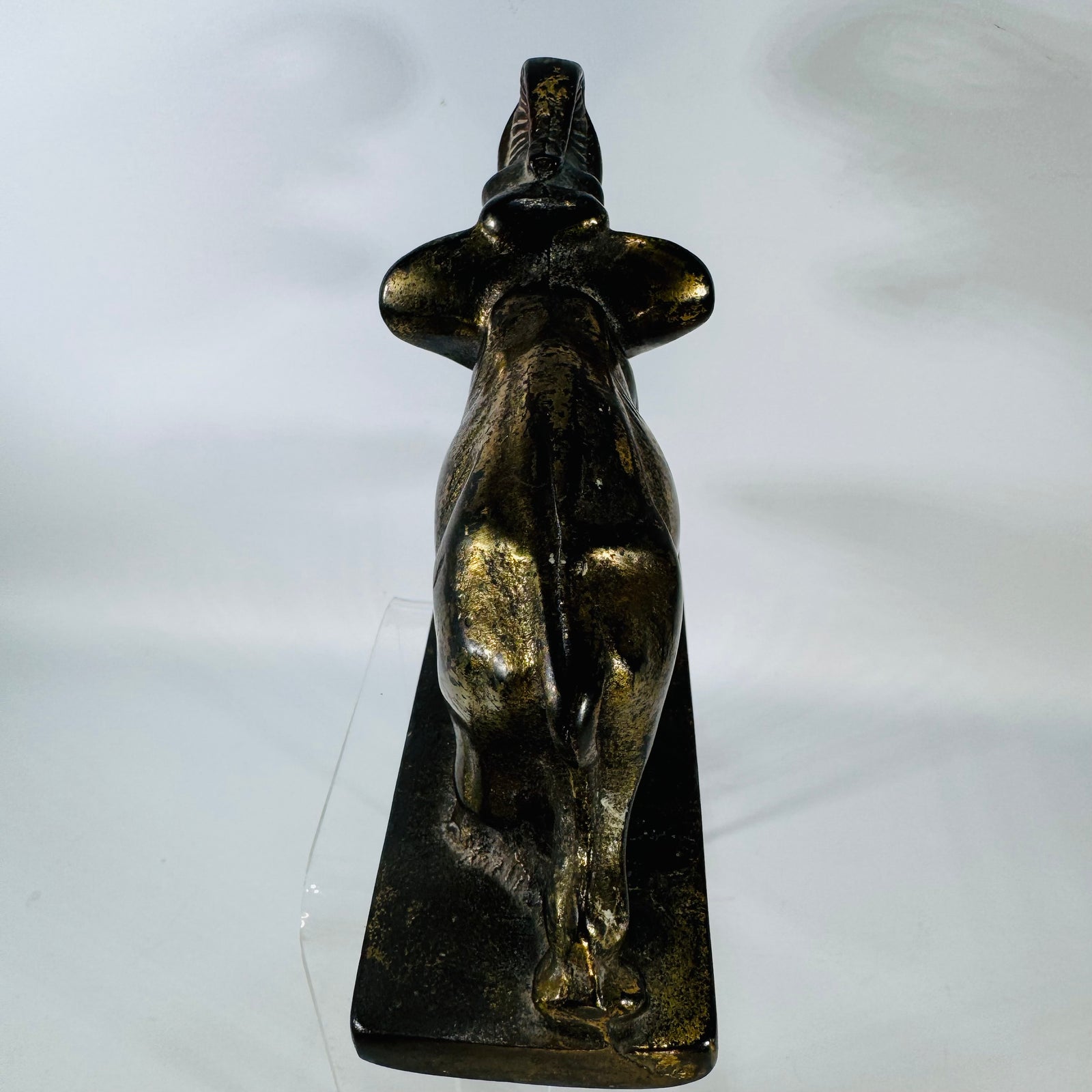 Antique Cast Iron Elephant Doorstop | Hubley Style Figural Bookend