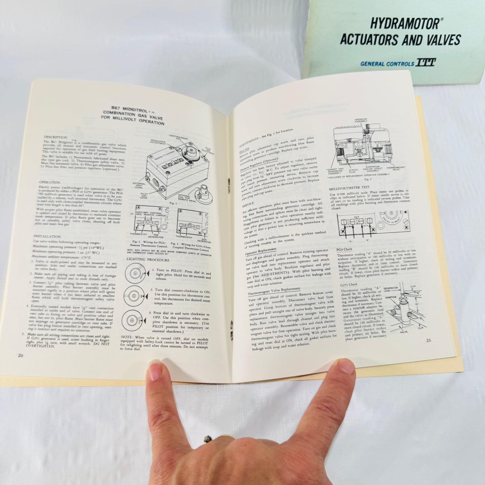 ITT General Controls Service Manuals 1970 RV Gas Controls and Hydramotor Bundle