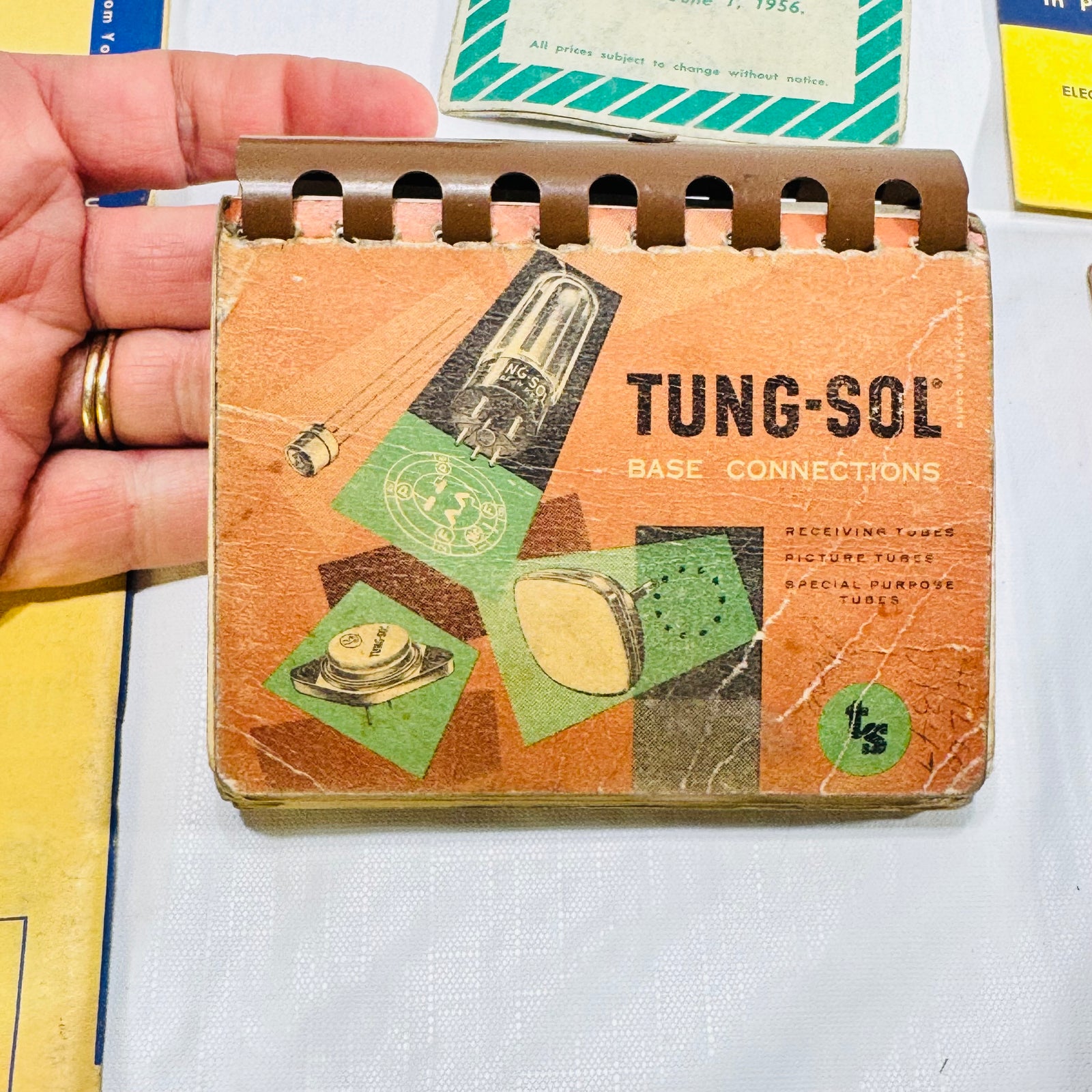 RCA Reference Book 1962 Bundle with Tung-Sol Base Connections, Philco, PACO and Cornell-Dubilier Radio TV Ephemera