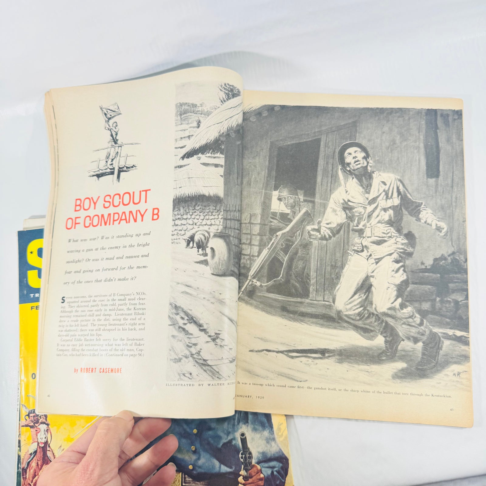 Saga Argosy Climax Magazine Bundle 1958 to 1959 Men's Adventure 3 Issues