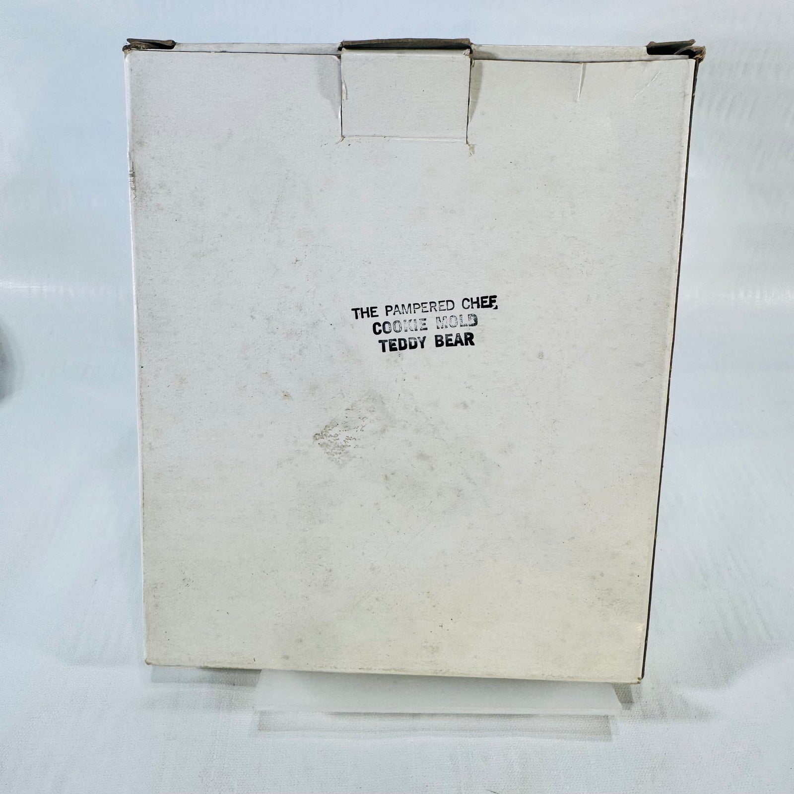 Pampered Chef Teddy Bear Cookie Mold 1991 Stoneware USA with Box