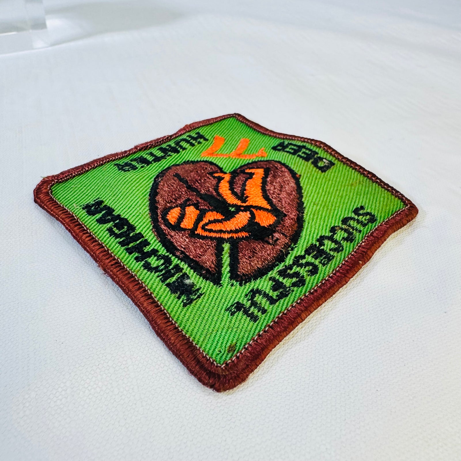 1977 Michigan DNR Successful Deer Hunter Patch Original Green Hunting Award