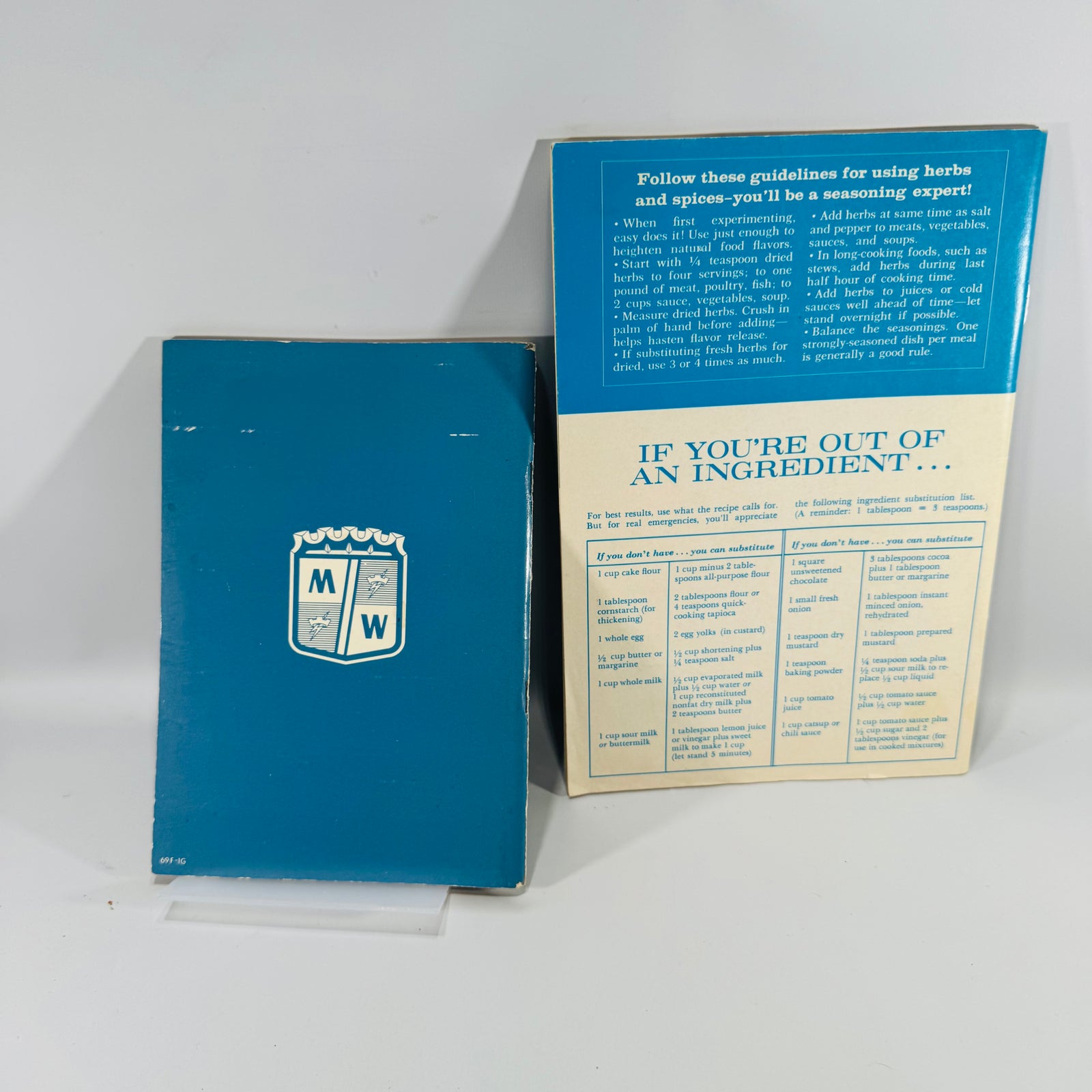 Vintage Cookbook Bundle — Shortcut Cooking + Home Freezing Meredith Corporation & Montgomery Ward | 1949 / 1968