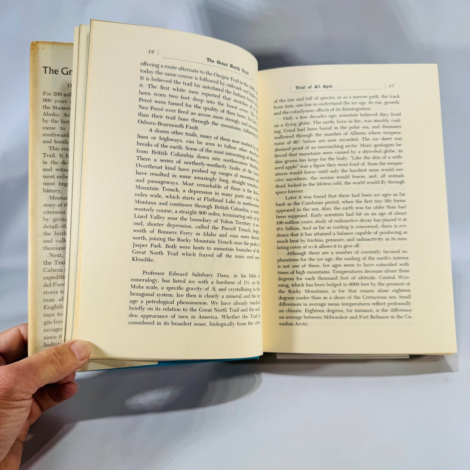 American History & Exploration — The Great North Trail (1966, First Edition) — Dan Cushman | Map Endpapers, Trails History