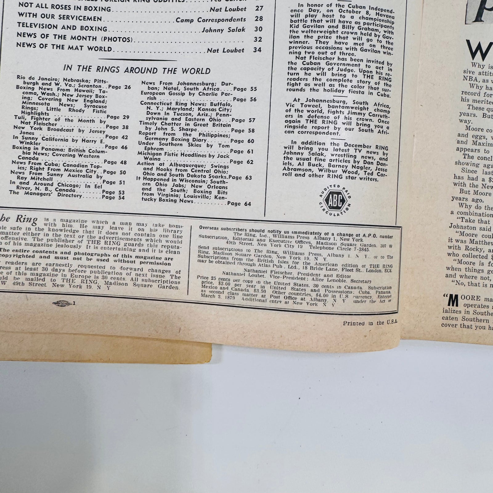 Two Vintage Issues of The Ring (Nov 1952 & Jun 1953 International) – Boxing’s Heartbeat