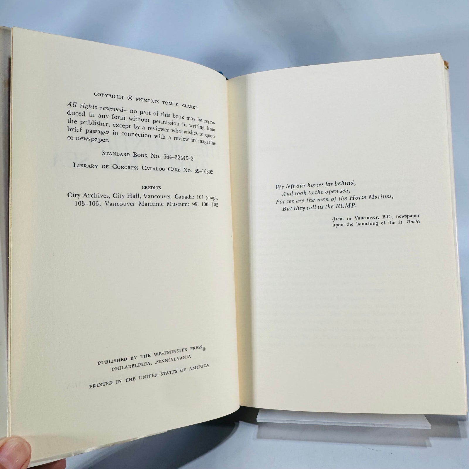 The Mounties Patrol the Sea (1969) — Tom E. Clarke | Dust Jacket, Nonfiction Arctic Exploration, Maritime History