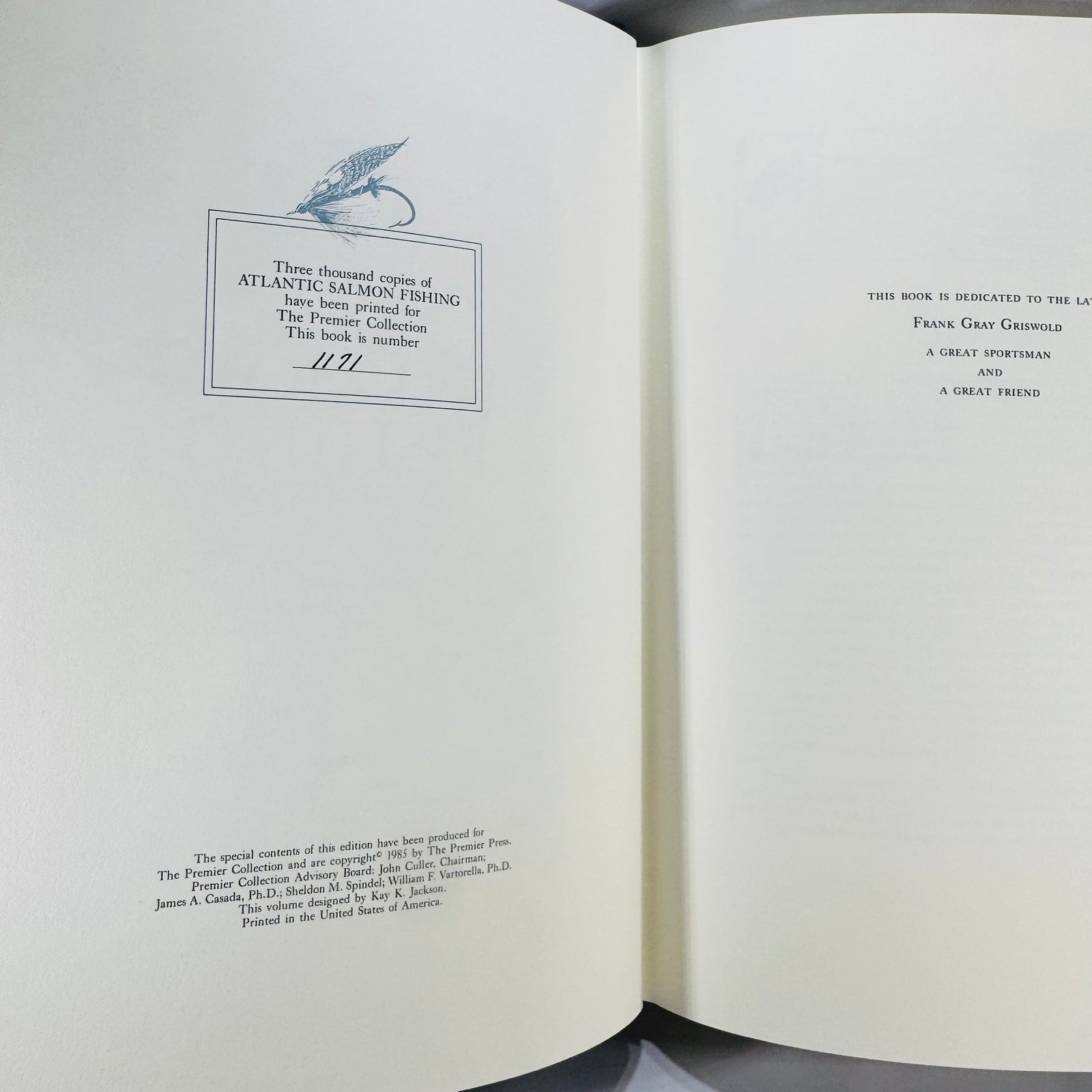 Limited Edition Sporting & Angling — Atlantic Salmon Fishing (1985) — Charles Phair | Premier Press Leatherette, Gilt Edges