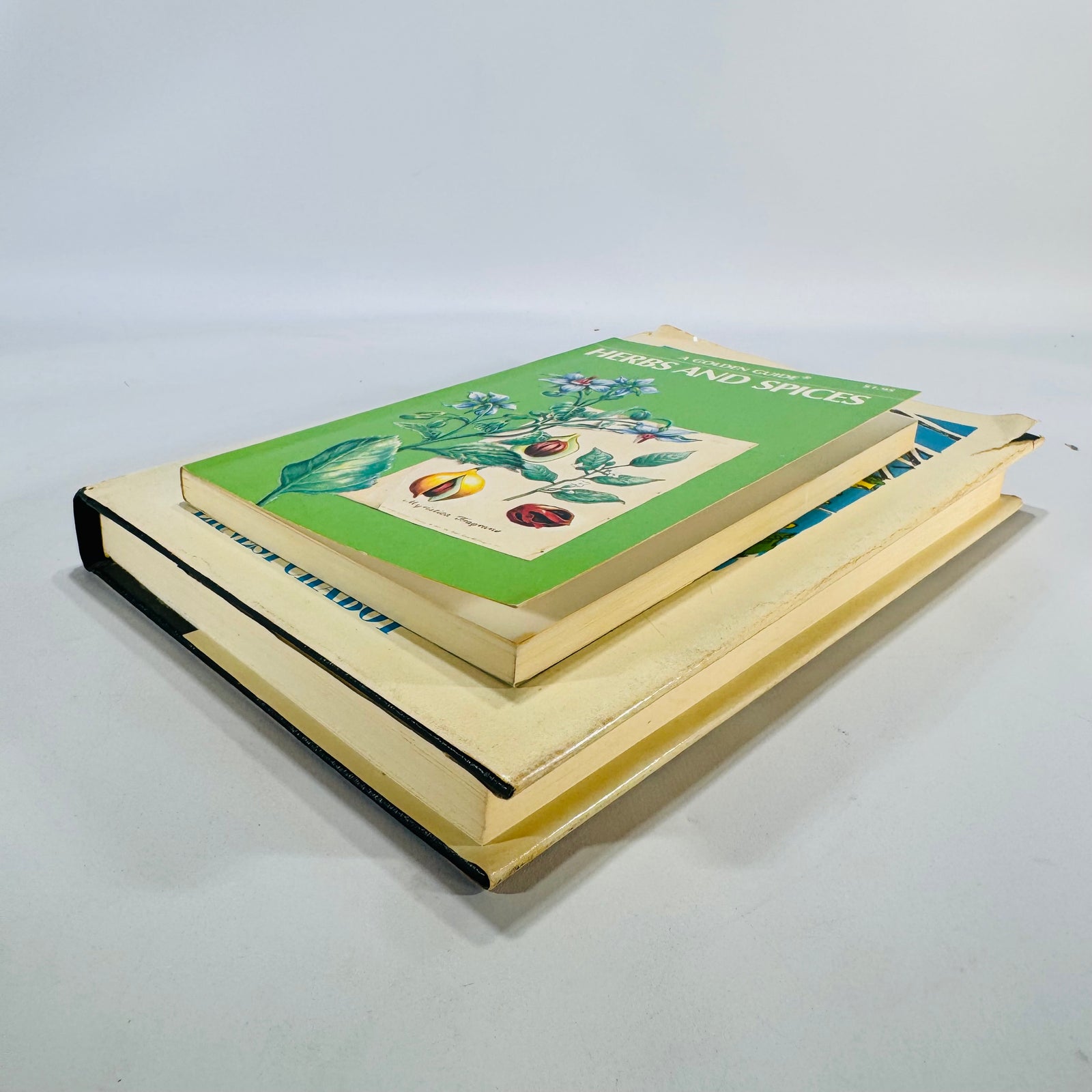 Greenhouse Gardening & Herbs Duo — The New Greenhouse Gardening for Everyone (HC/DJ, 1955/Gramercy) + Herbs and Spices Golden Guide (1976 PB) | Gardening & Herb Reference