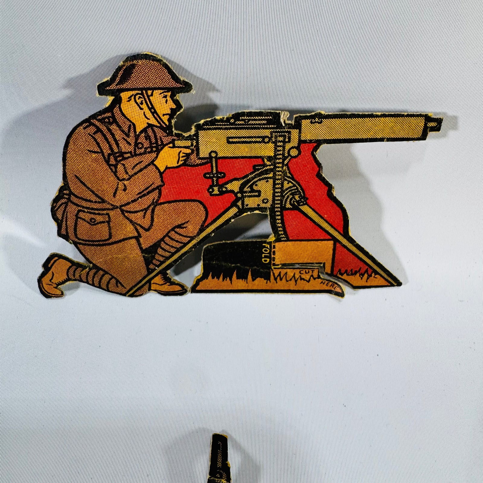 Vintage Marx Soldiers of Fortune Tin Litho Targets | 1930s Military Toy Game Pieces