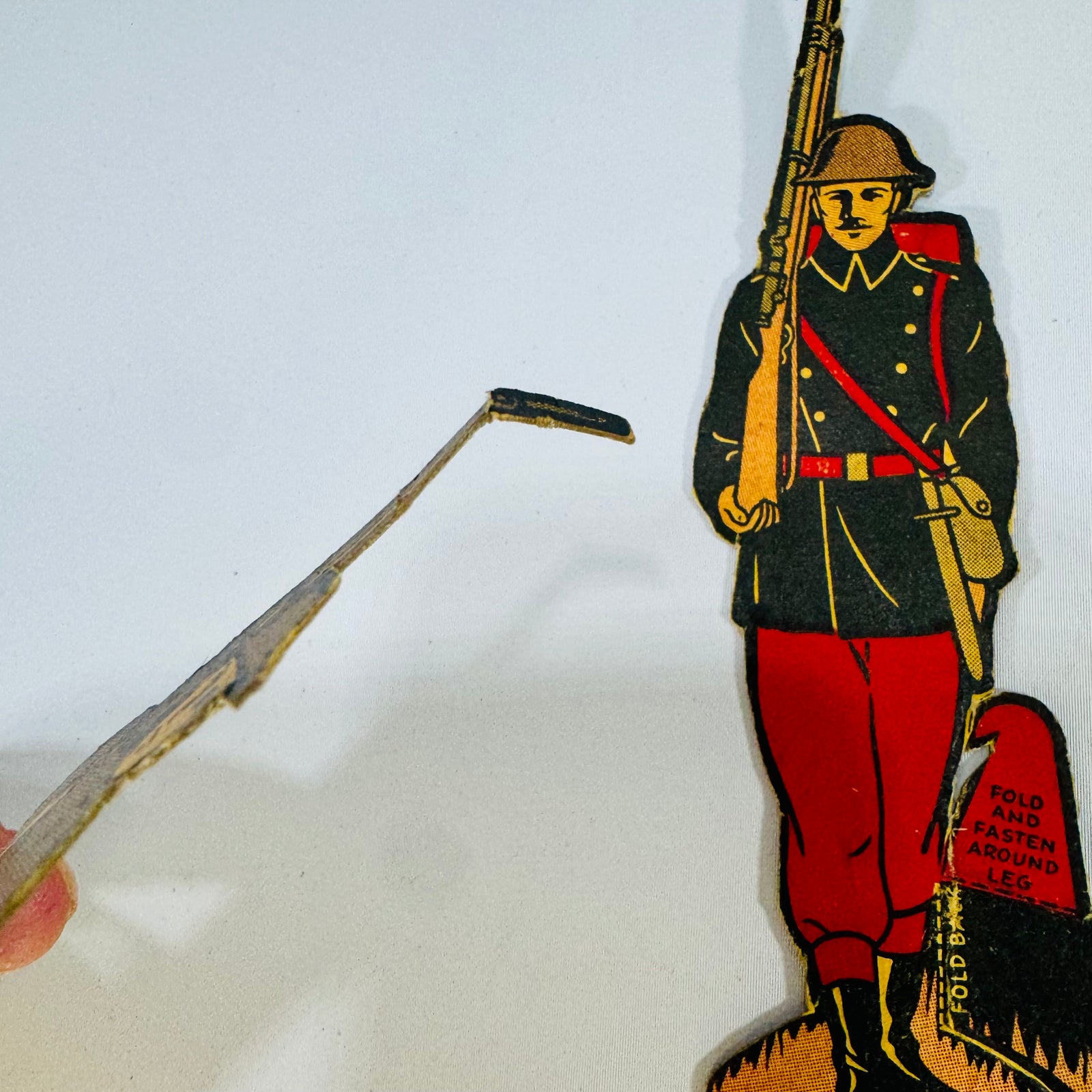 Vintage Marx Soldiers of Fortune Tin Litho Targets | 1930s Military Toy Game Pieces